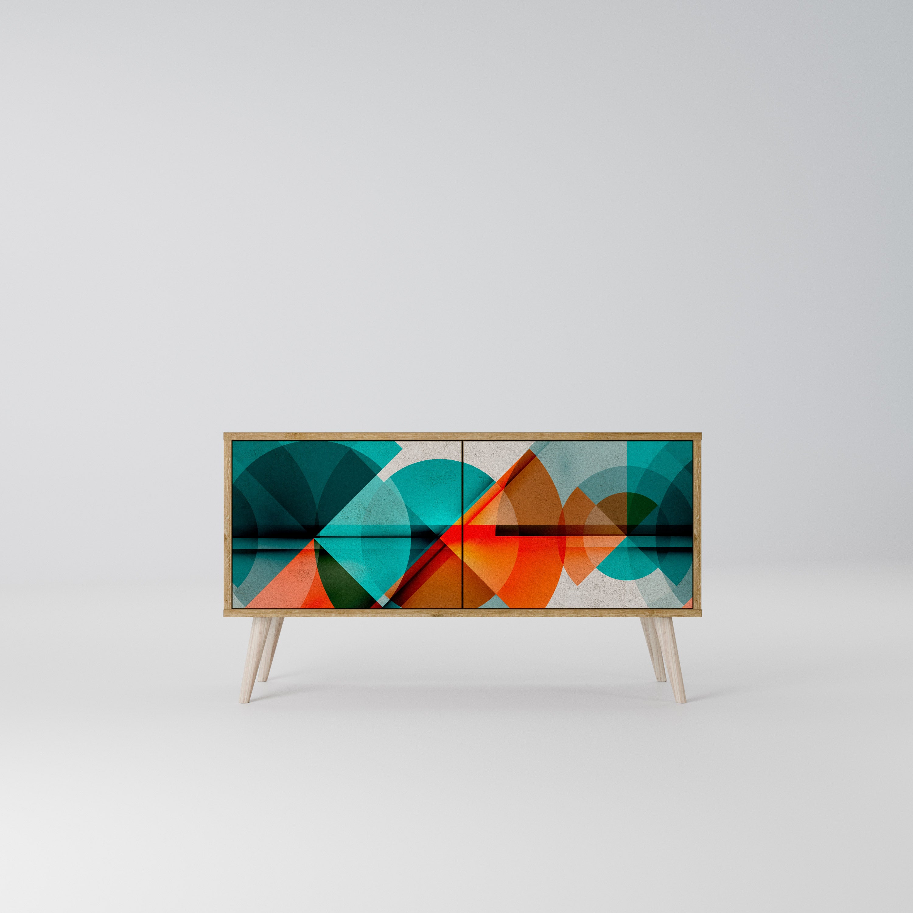 CIRCULAR RHAPSODY Compact 2-Door TV Cabinet