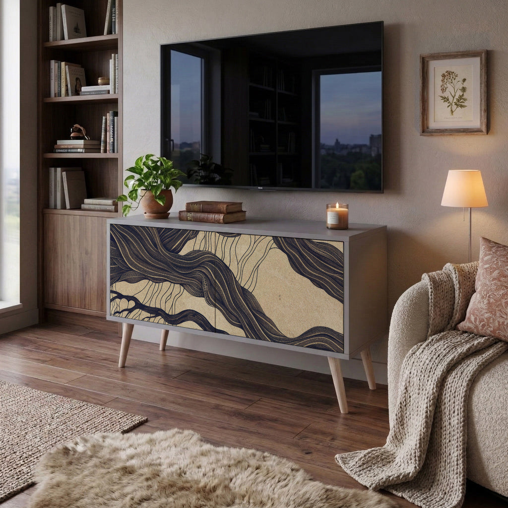 UNIFIED FRAGMENTS Compact 2-Door TV Cabinet