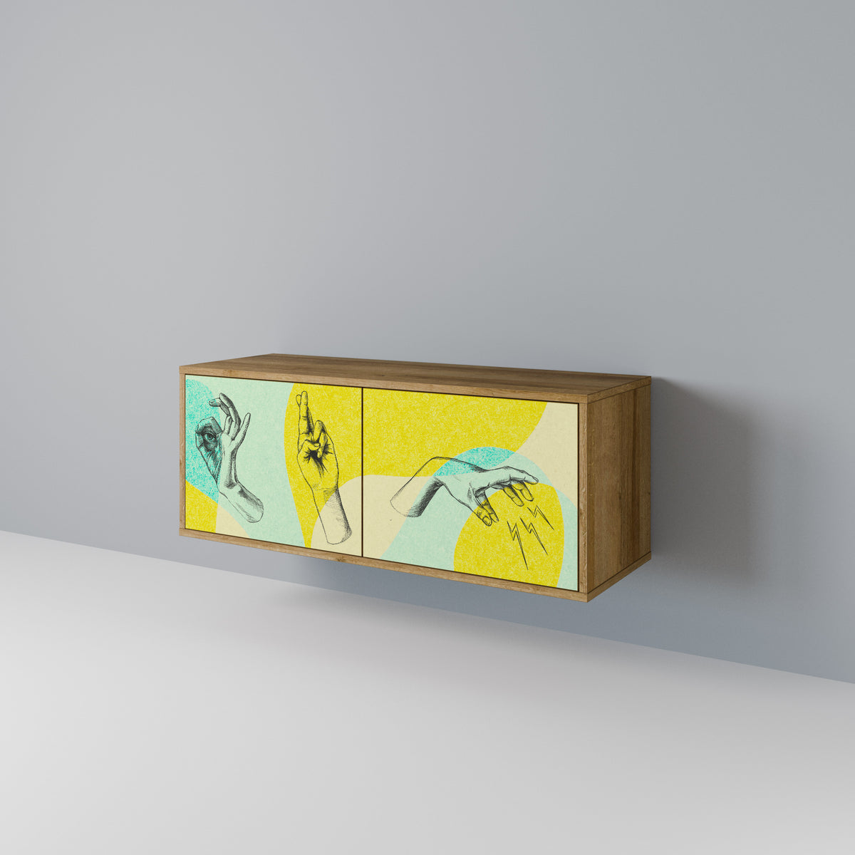 BODY LANGUAGE Compact 2-Door TV Cabinet