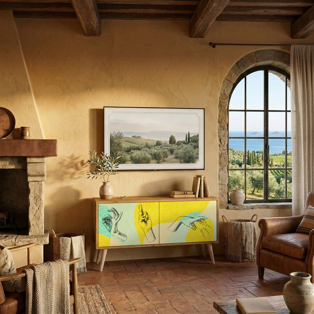 BODY LANGUAGE Compact 2-Door TV Cabinet