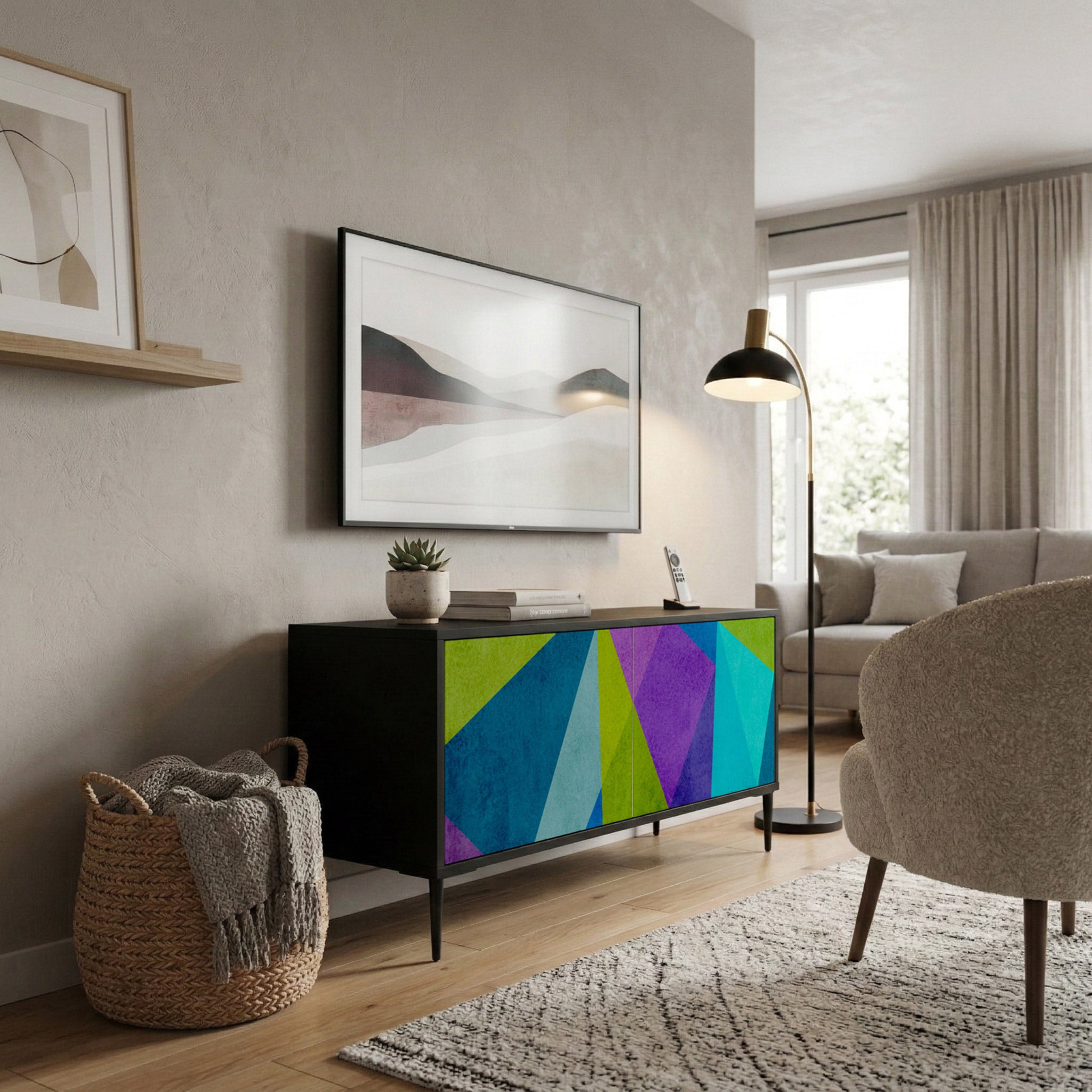 COLD SHOWCASE Συμπαγές έπιπλο τηλεόρασης 2-θυρών