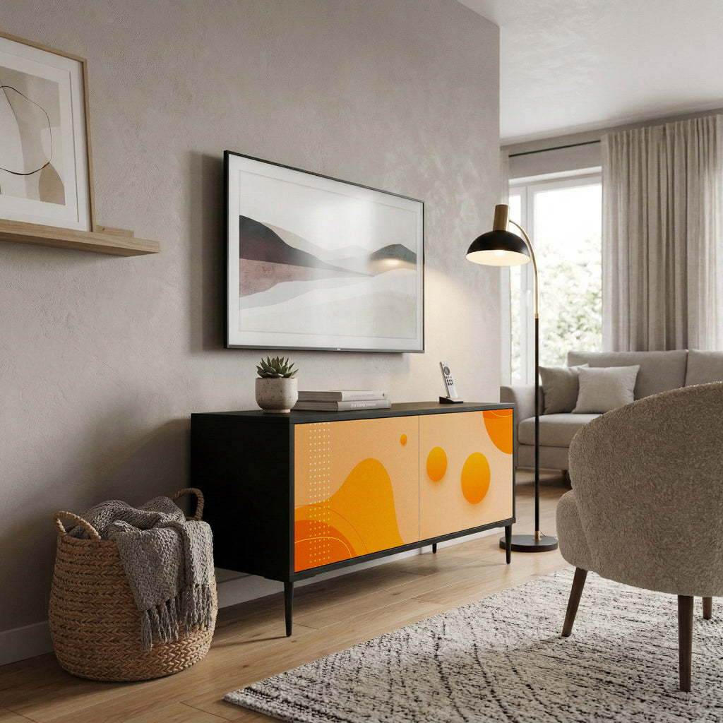 ORANGE ARRANGEMENT Συμπαγές έπιπλο τηλεόρασης 2-θυρών