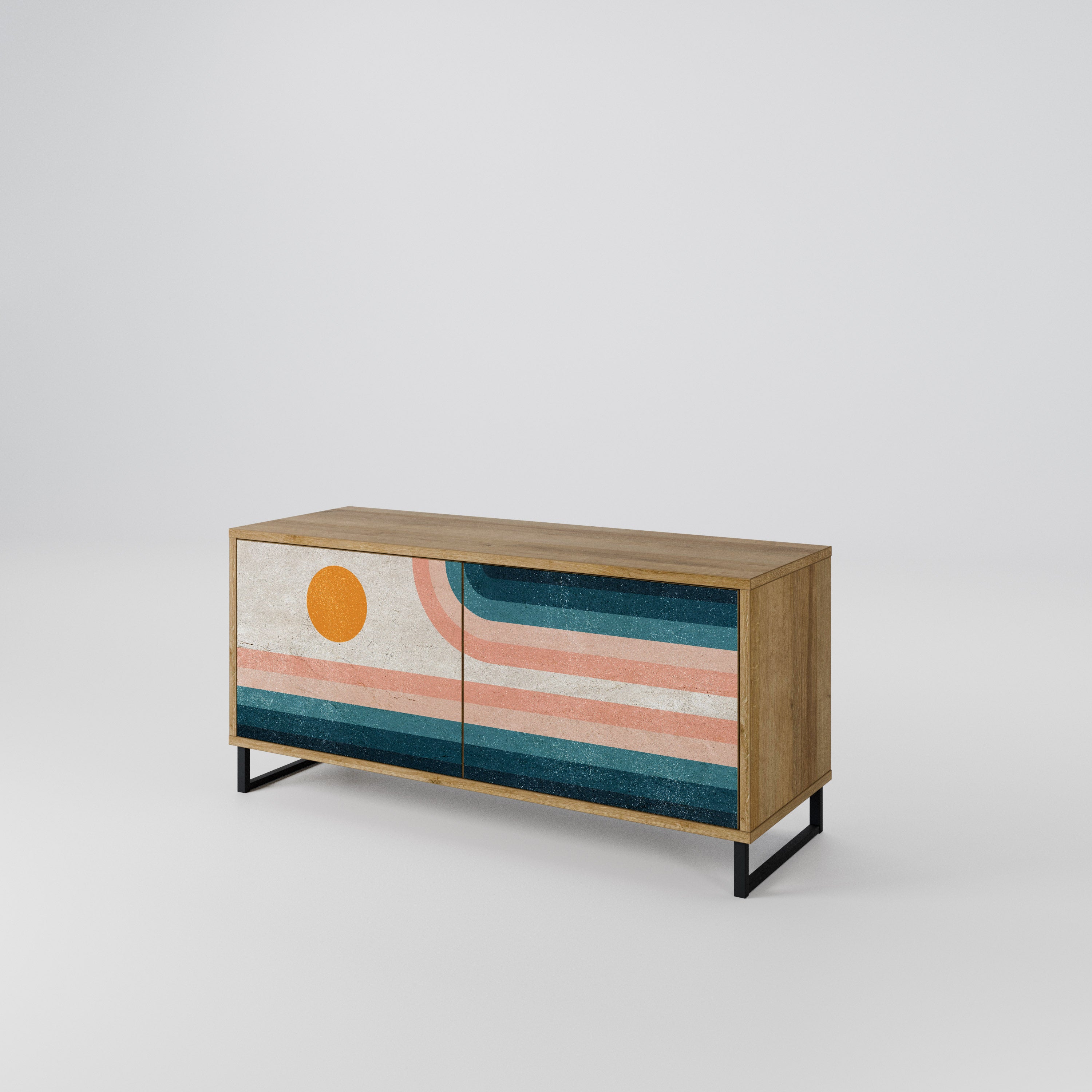 TWO HALVES Συμπαγές έπιπλο τηλεόρασης 2-θυρών