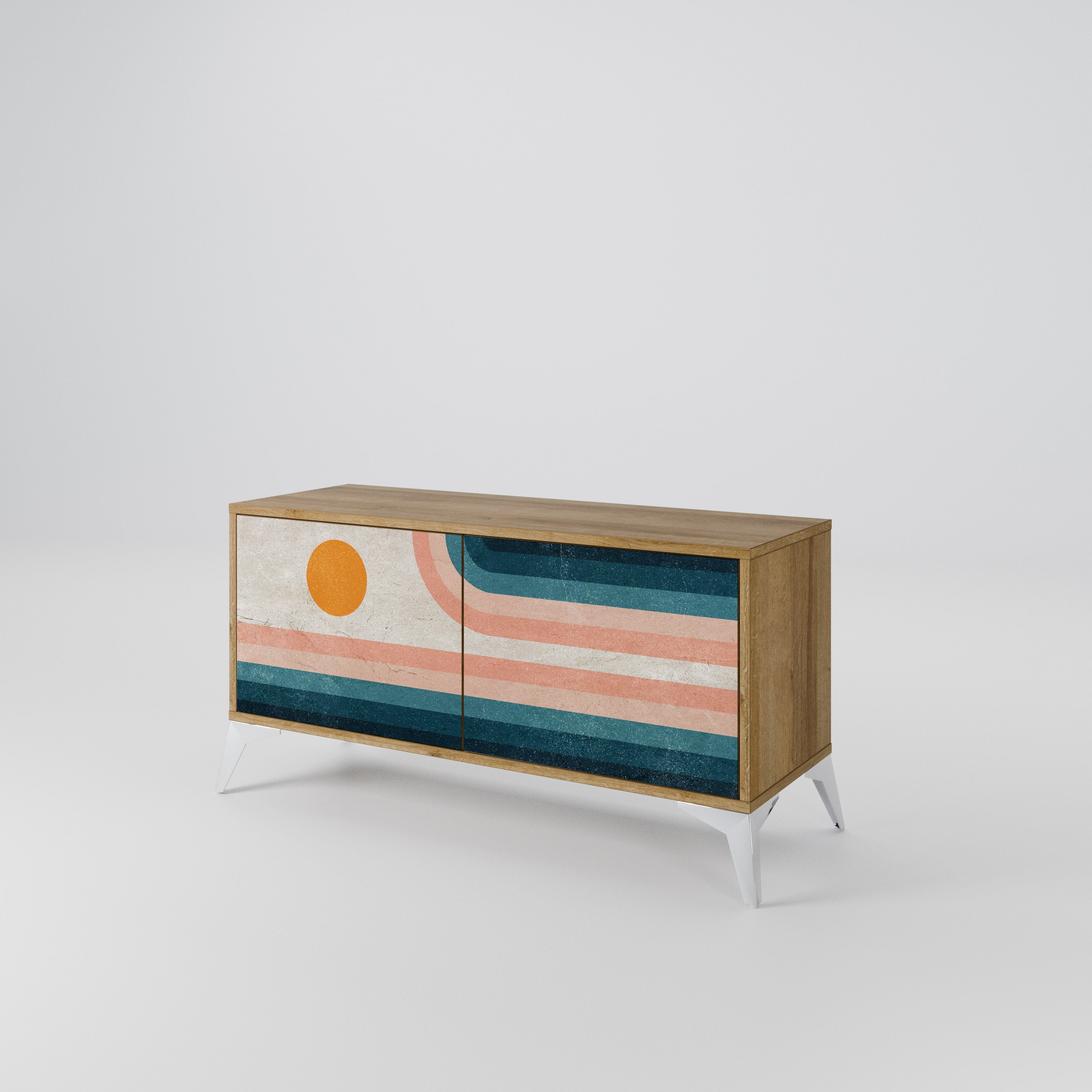 TWO HALVES Συμπαγές έπιπλο τηλεόρασης 2-θυρών