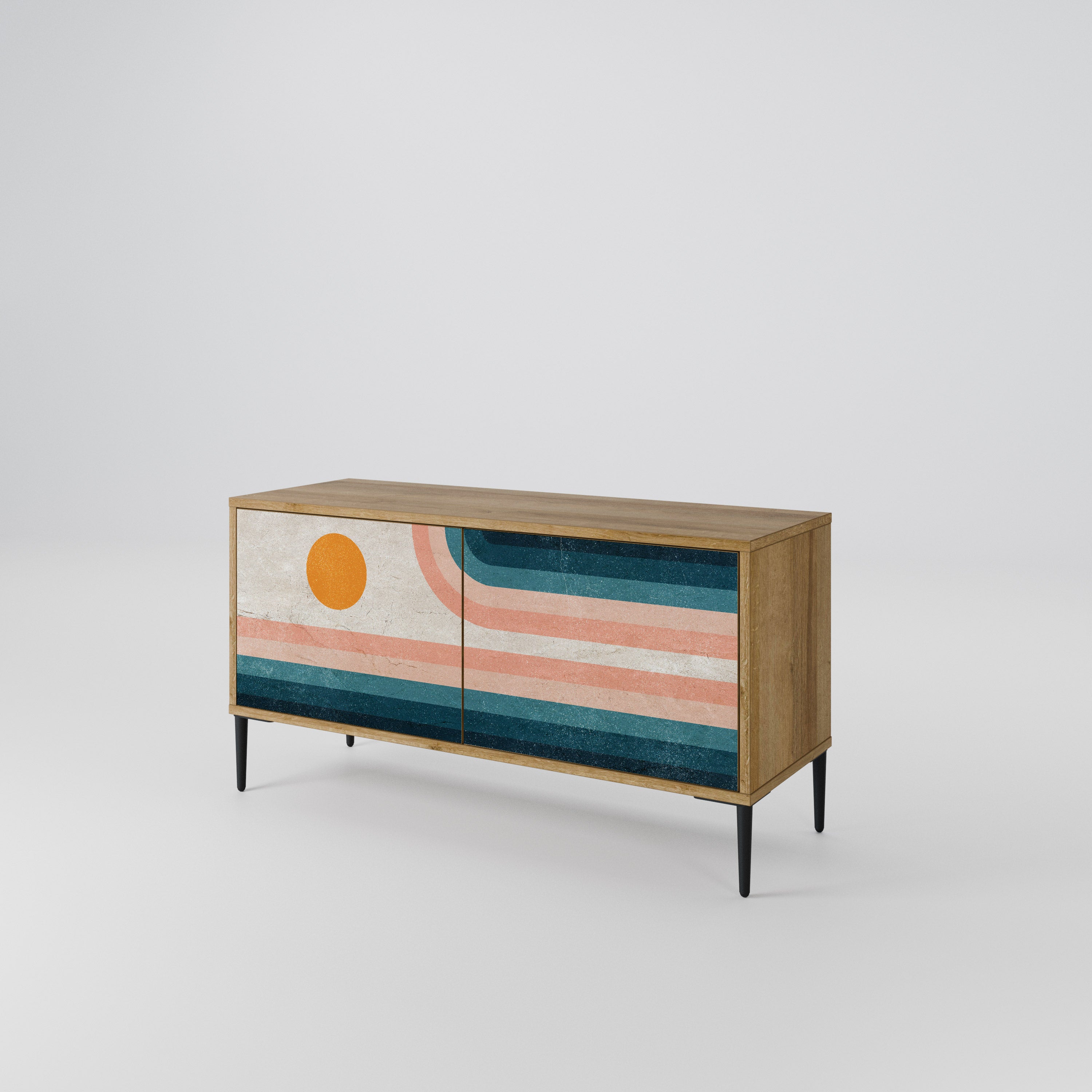 TWO HALVES Συμπαγές έπιπλο τηλεόρασης 2-θυρών