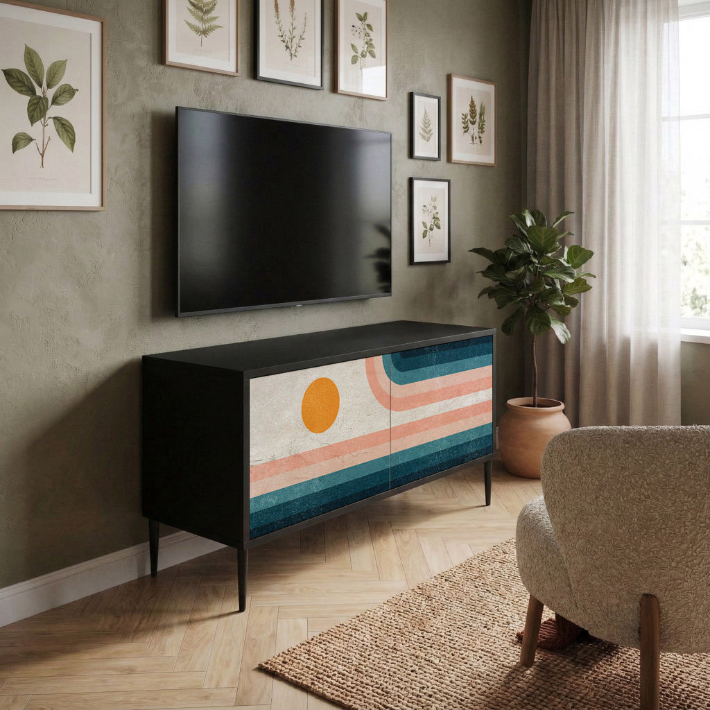 TWO HALVES Συμπαγές έπιπλο τηλεόρασης 2-θυρών