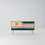 TWO HALVES Συμπαγές έπιπλο τηλεόρασης 2-θυρών