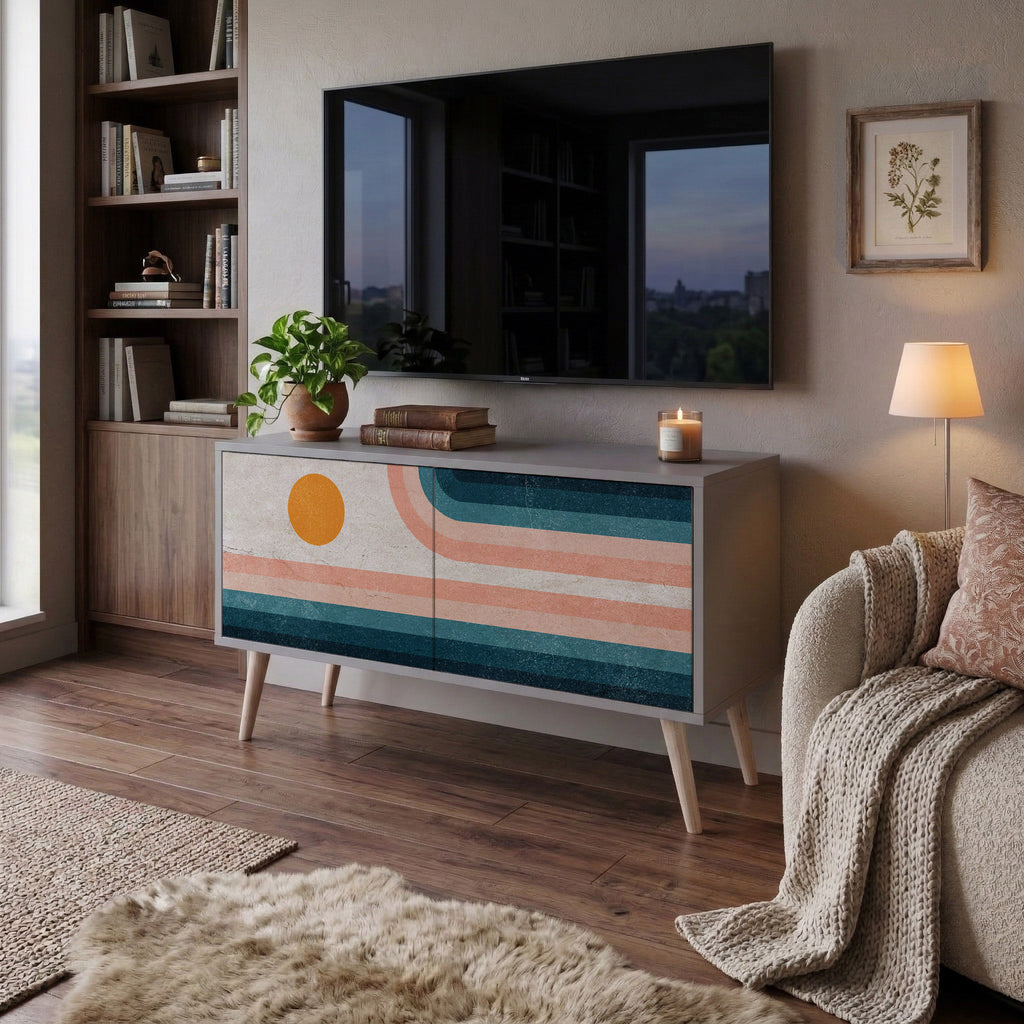 TWO HALVES Συμπαγές έπιπλο τηλεόρασης 2-θυρών