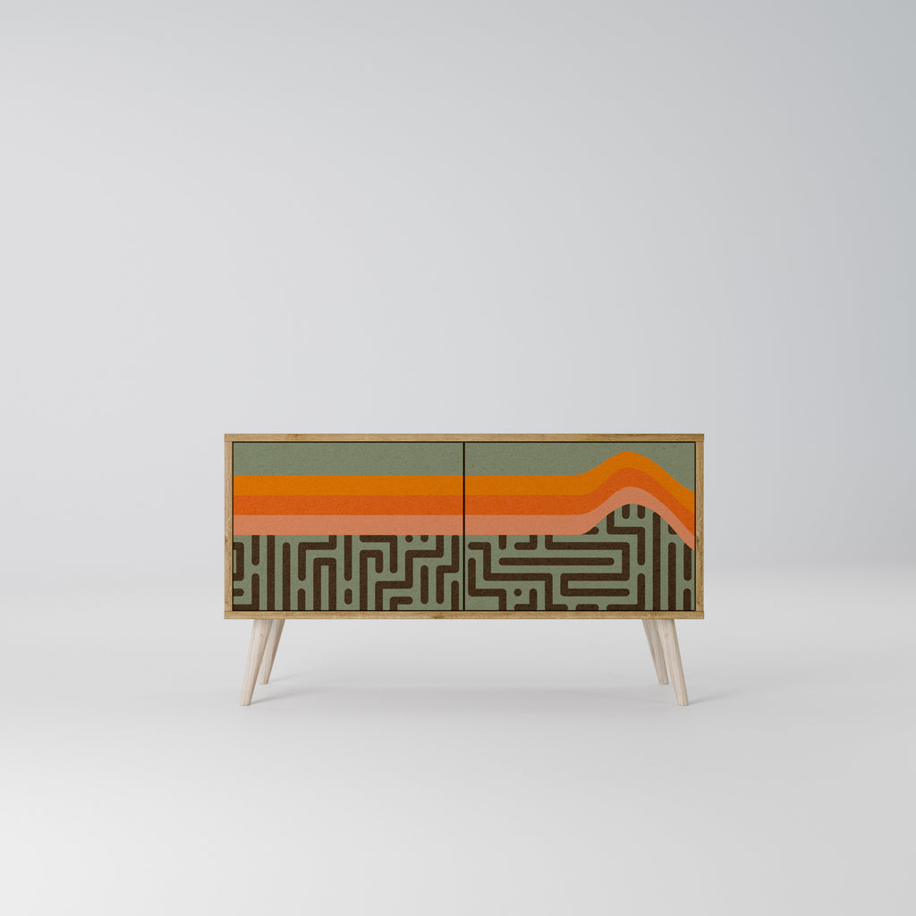 SIMPLE SOLUTIONS Συμπαγές έπιπλο τηλεόρασης 2-θυρών