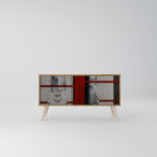 GRAY FIGURES Συμπαγές έπιπλο τηλεόρασης 2-θυρών