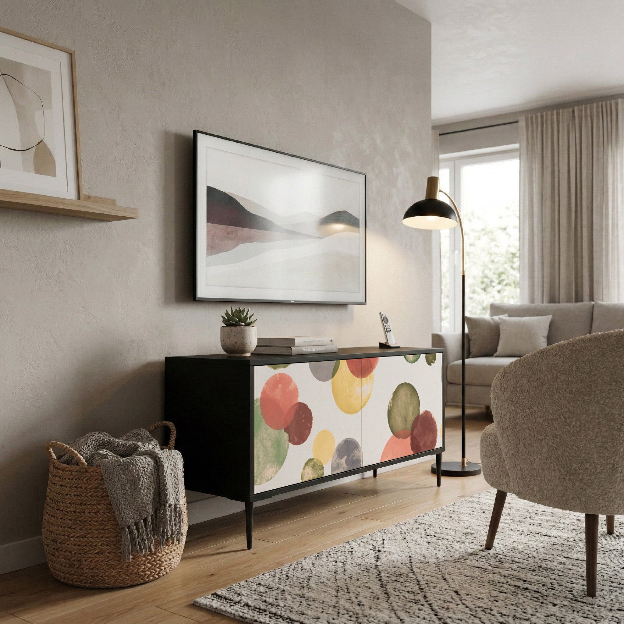 FLEETING HAPPINESS Συμπαγές έπιπλο τηλεόρασης 2-θυρών