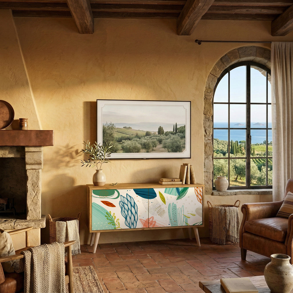 BOTANICAL HURRICANE Συμπαγές έπιπλο τηλεόρασης 2-θυρών