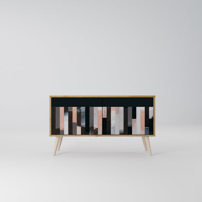 COLLAGE OF RECTANGLES Συμπαγές έπιπλο τηλεόρασης 2-θυρών