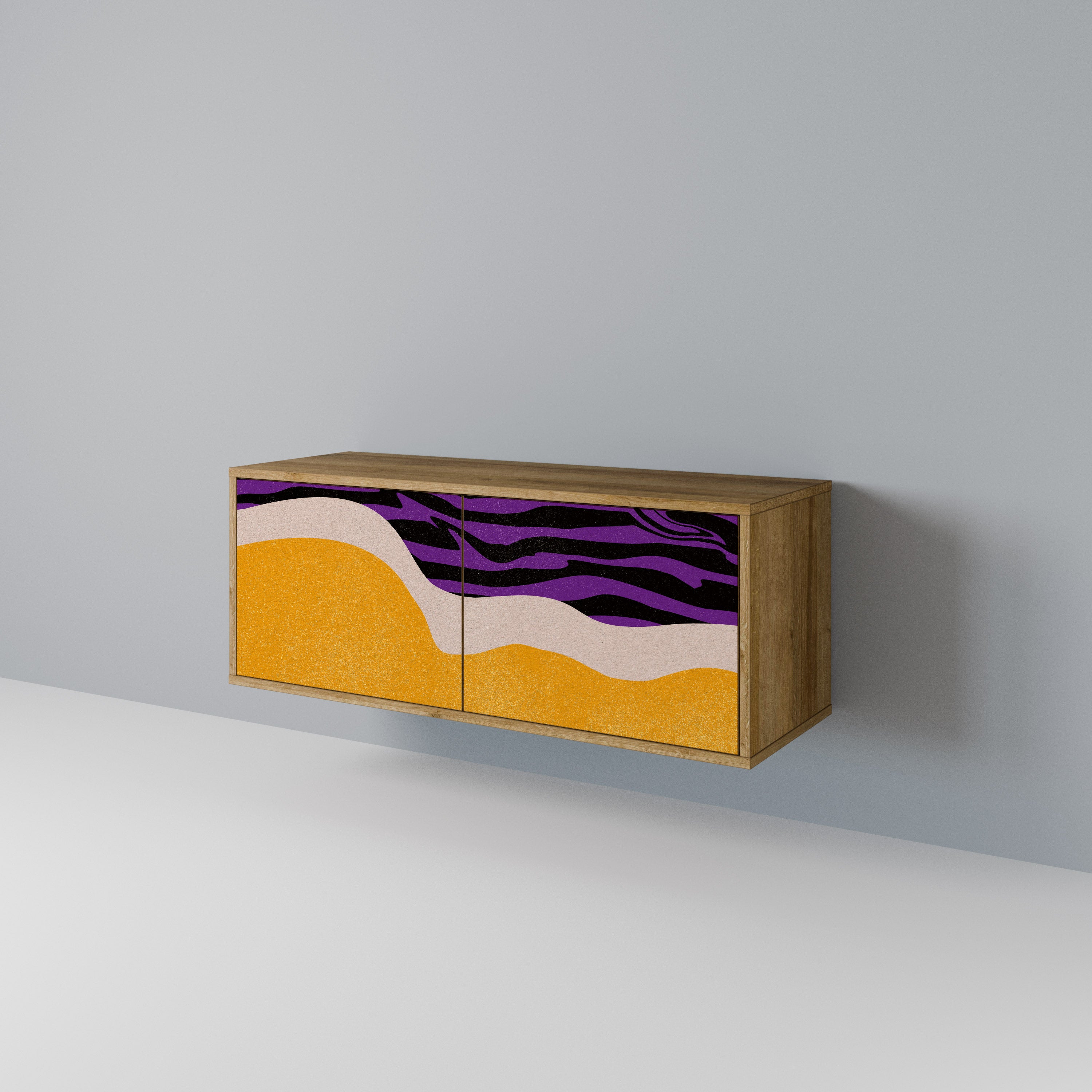 INDEPENDENT BORDER Compact 2-Door TV Cabinet