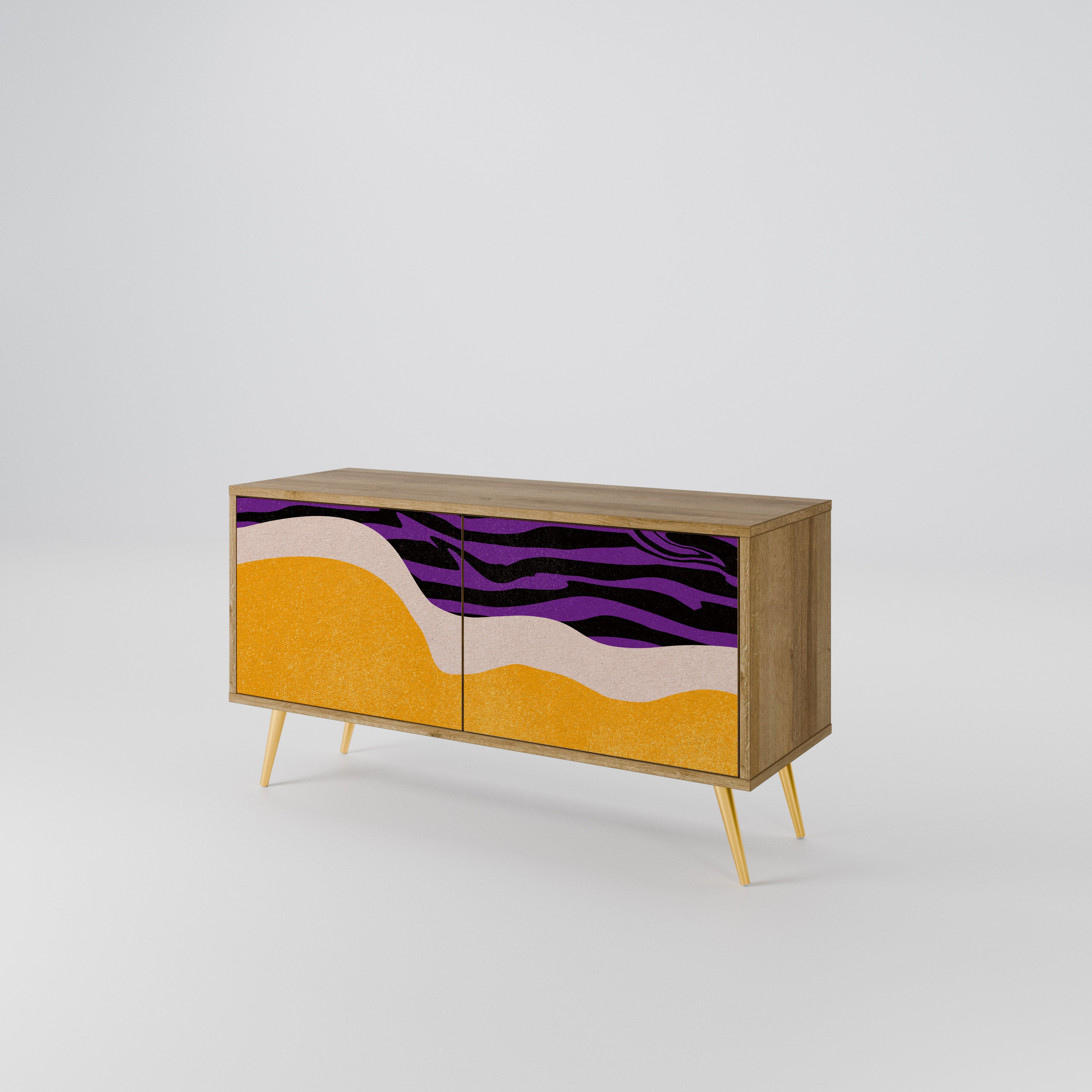 INDEPENDENT BORDER Compact 2-Door TV Cabinet