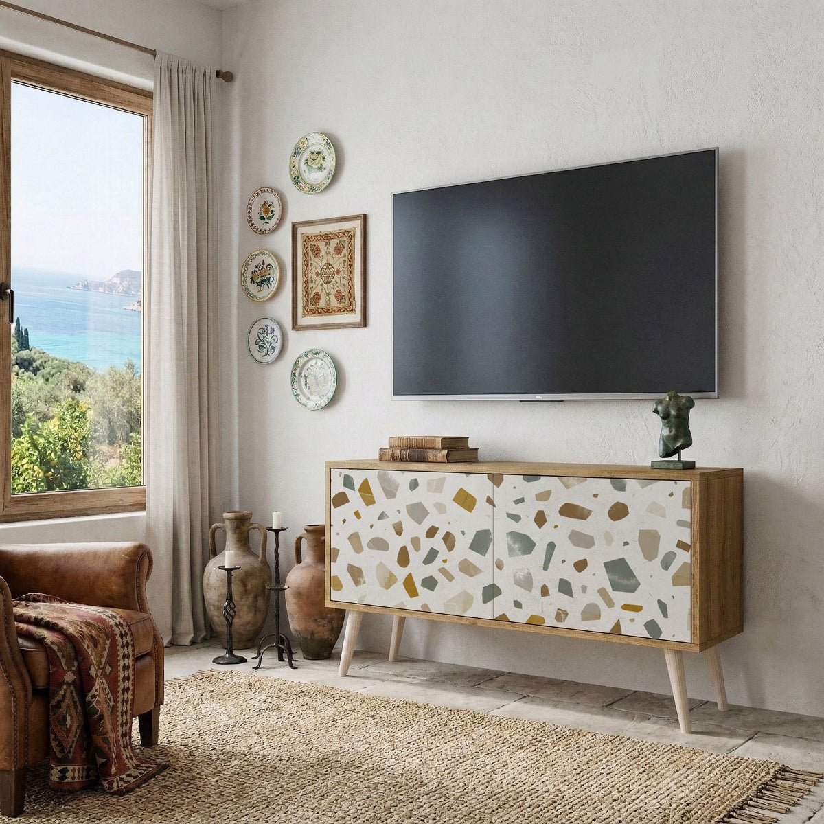 PIECES OF TOMORROW Compact 2-Door TV Cabinet