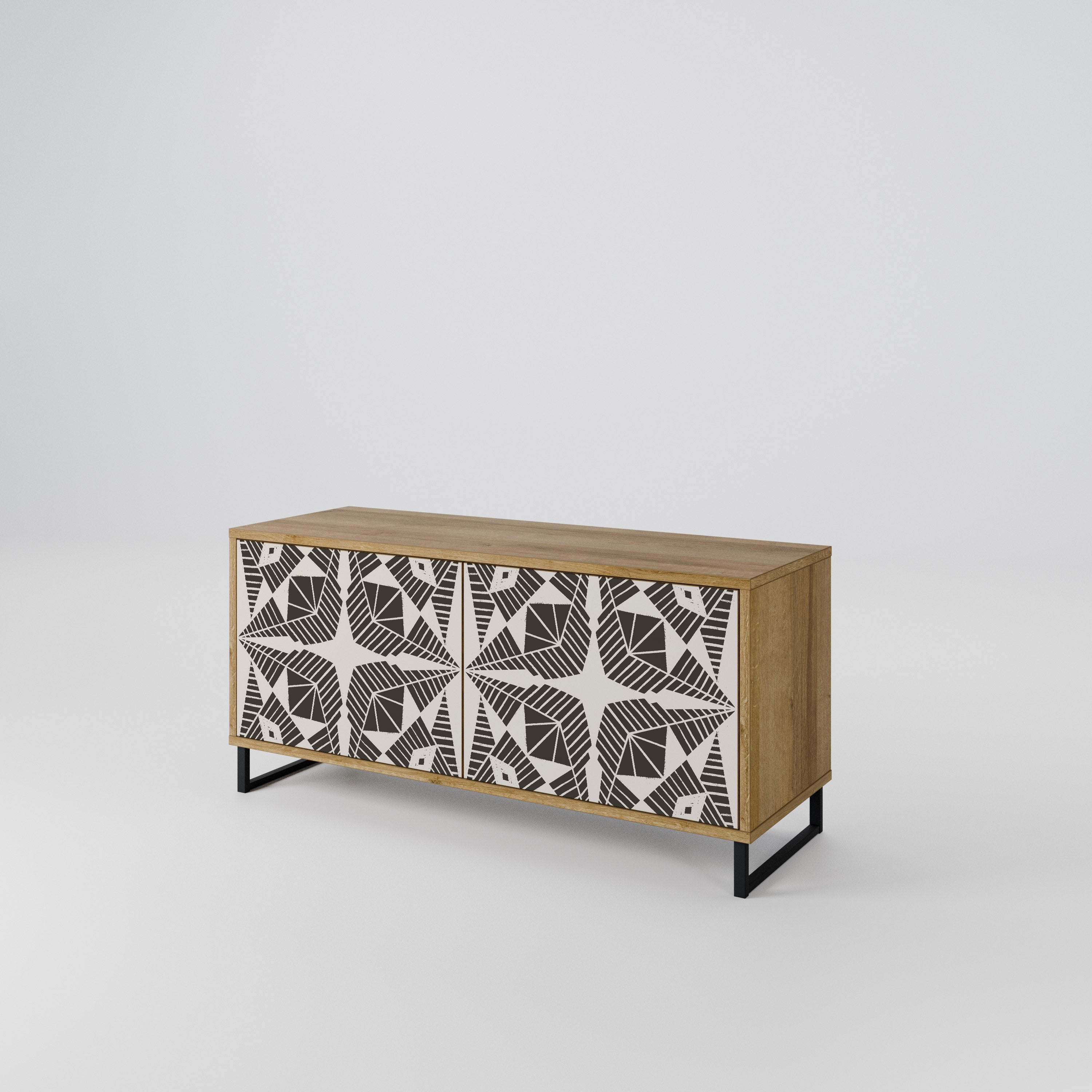 MONOCHROME NEXUS Συμπαγές έπιπλο τηλεόρασης 2-θυρών