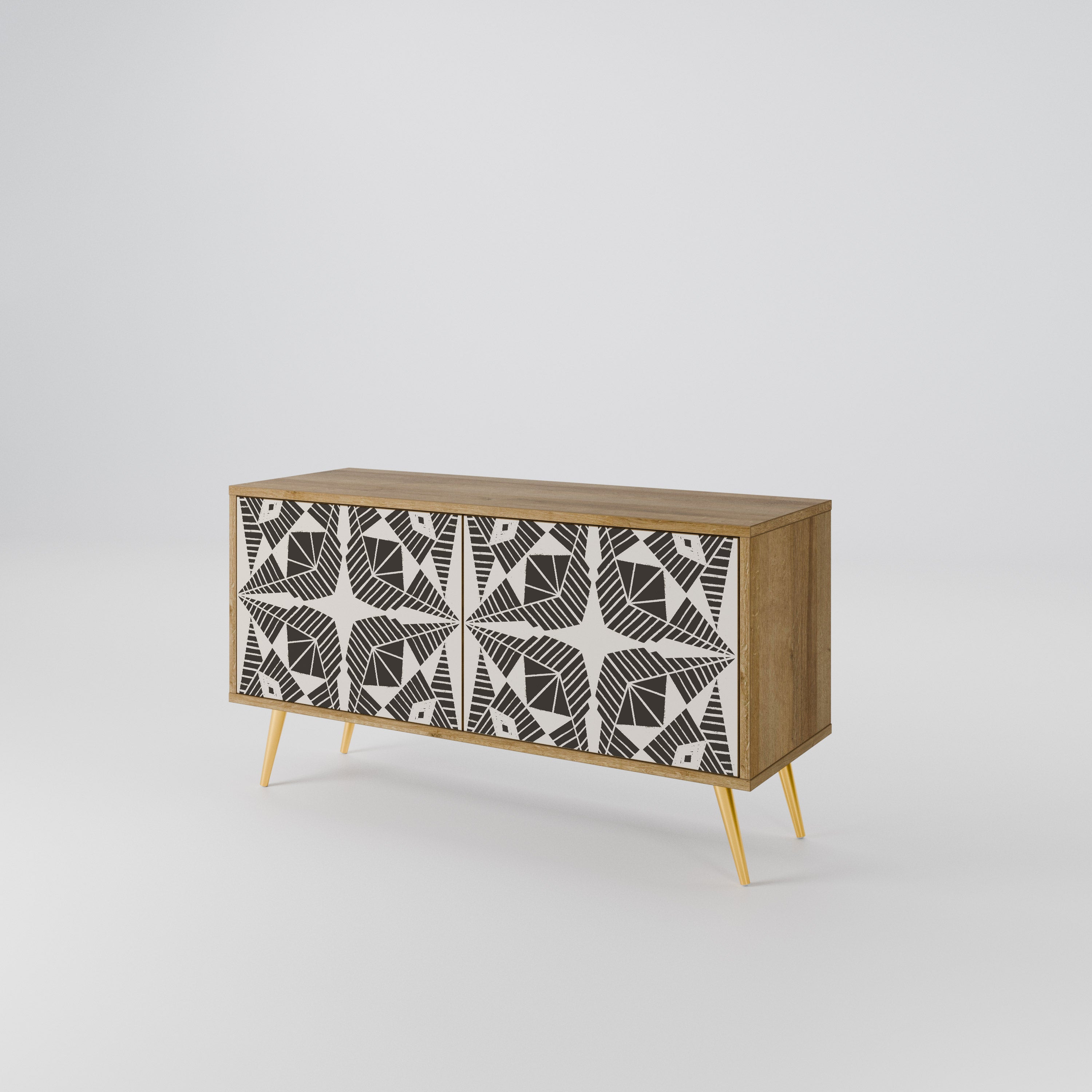 MONOCHROME NEXUS Συμπαγές έπιπλο τηλεόρασης 2-θυρών