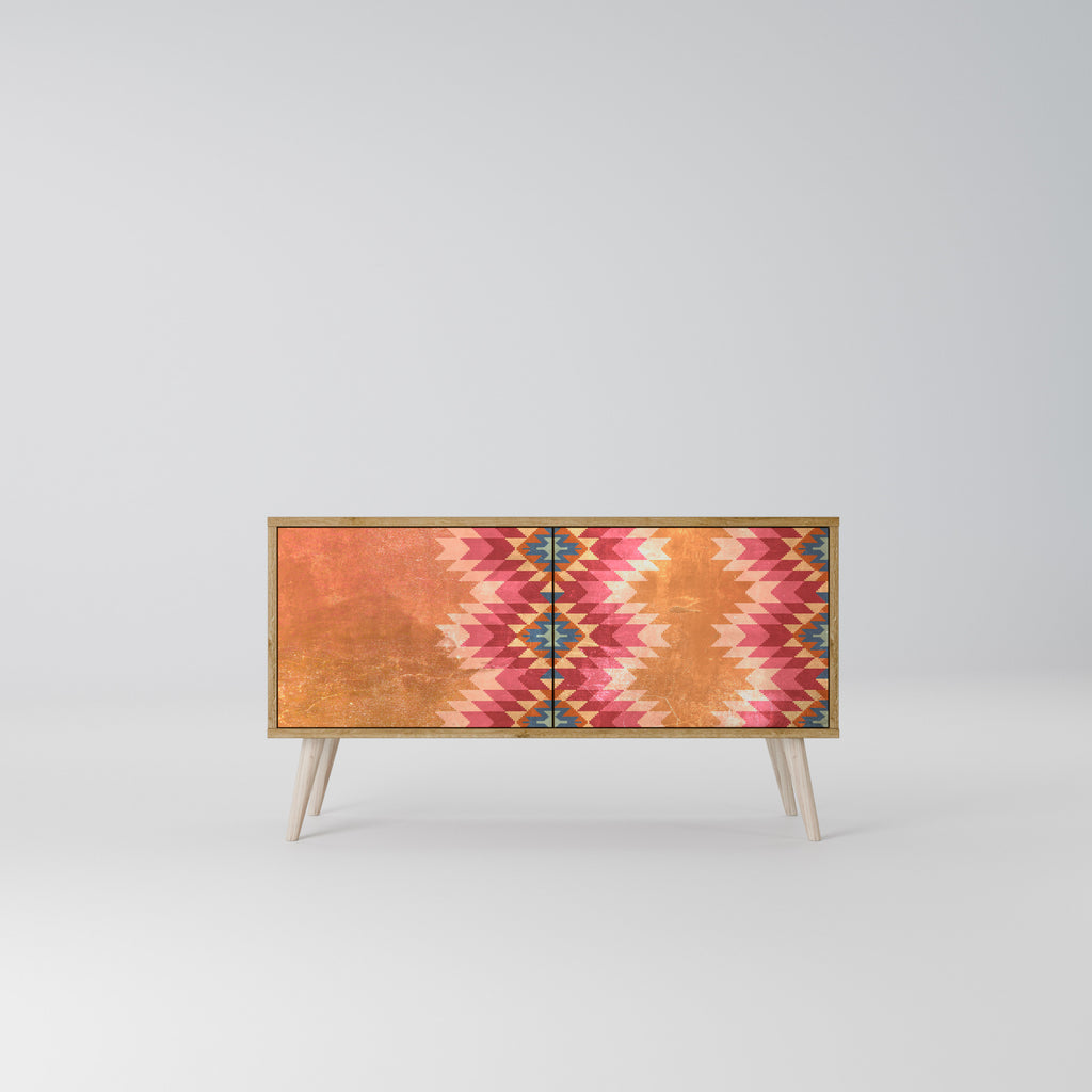 INDIAN FOLK Compact 2-Door TV Cabinet