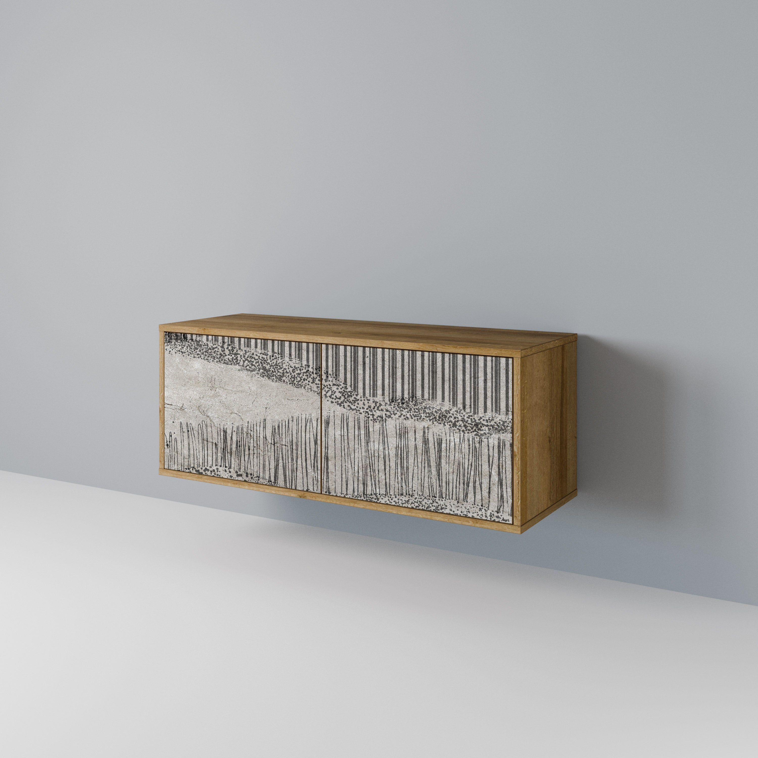 GRAIN LINES Συμπαγές έπιπλο τηλεόρασης 2-θυρών