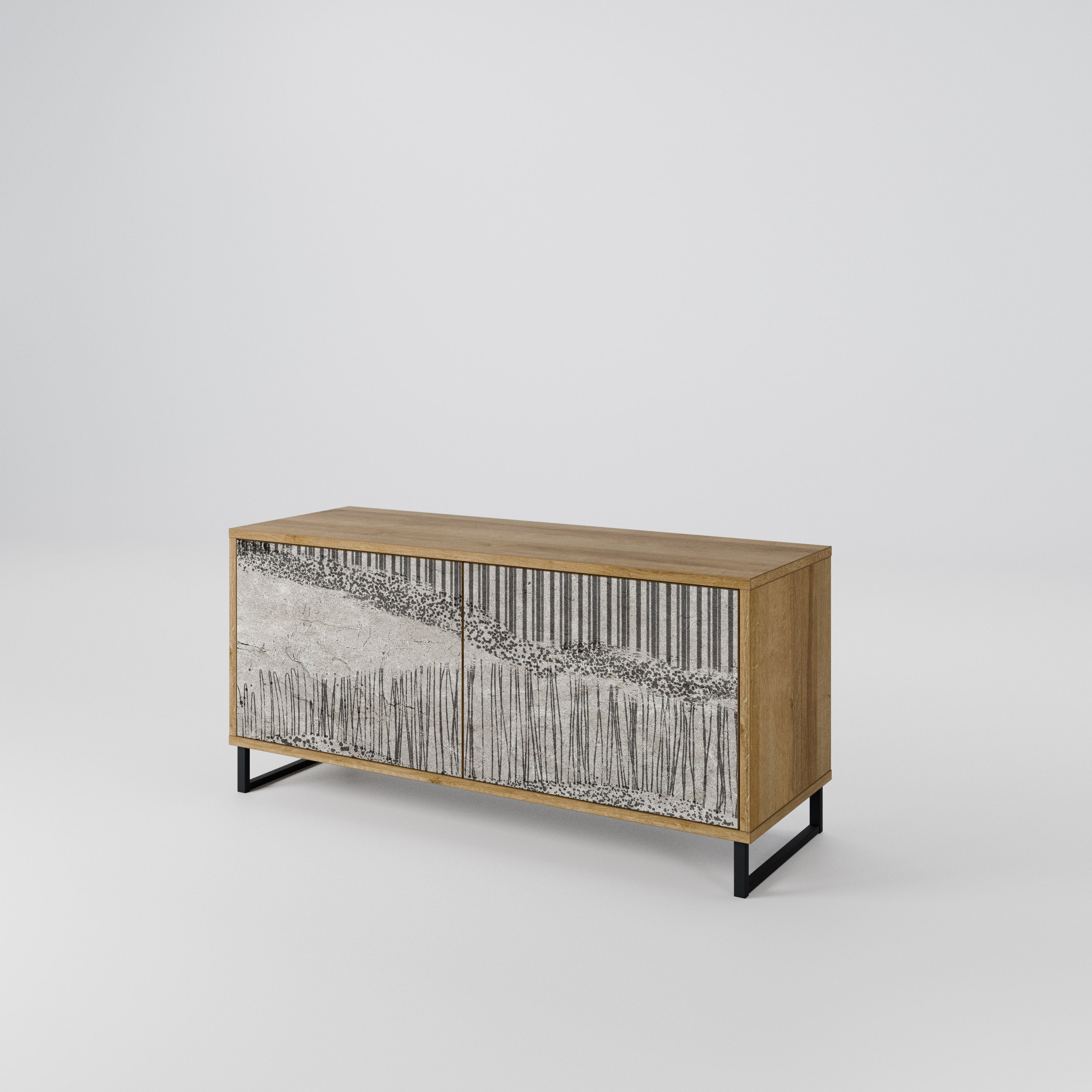 GRAIN LINES Συμπαγές έπιπλο τηλεόρασης 2-θυρών