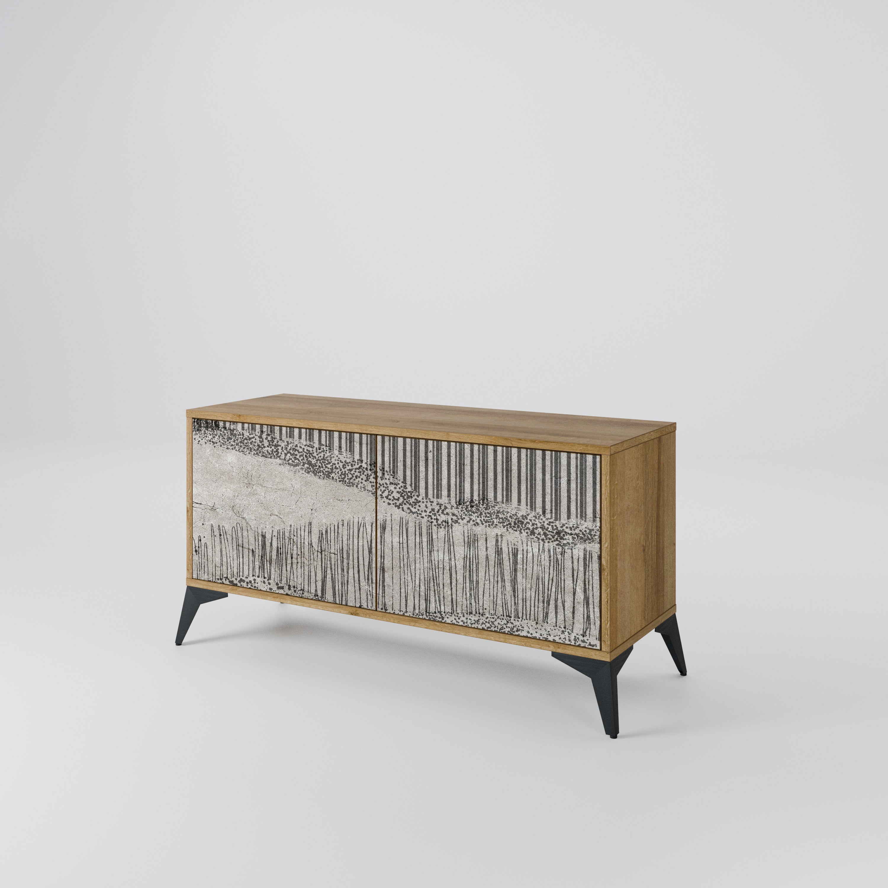 GRAIN LINES Συμπαγές έπιπλο τηλεόρασης 2-θυρών