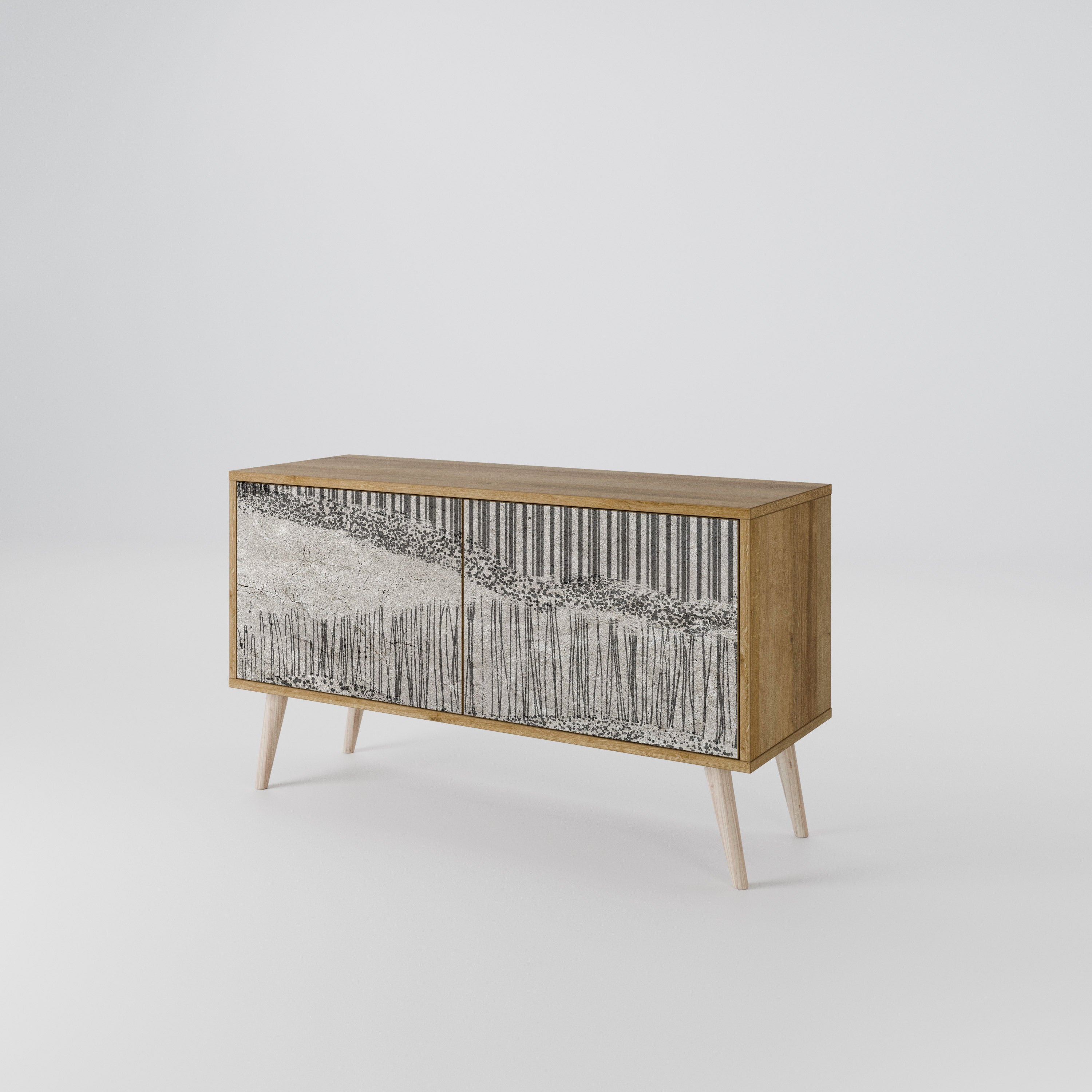 GRAIN LINES Συμπαγές έπιπλο τηλεόρασης 2-θυρών