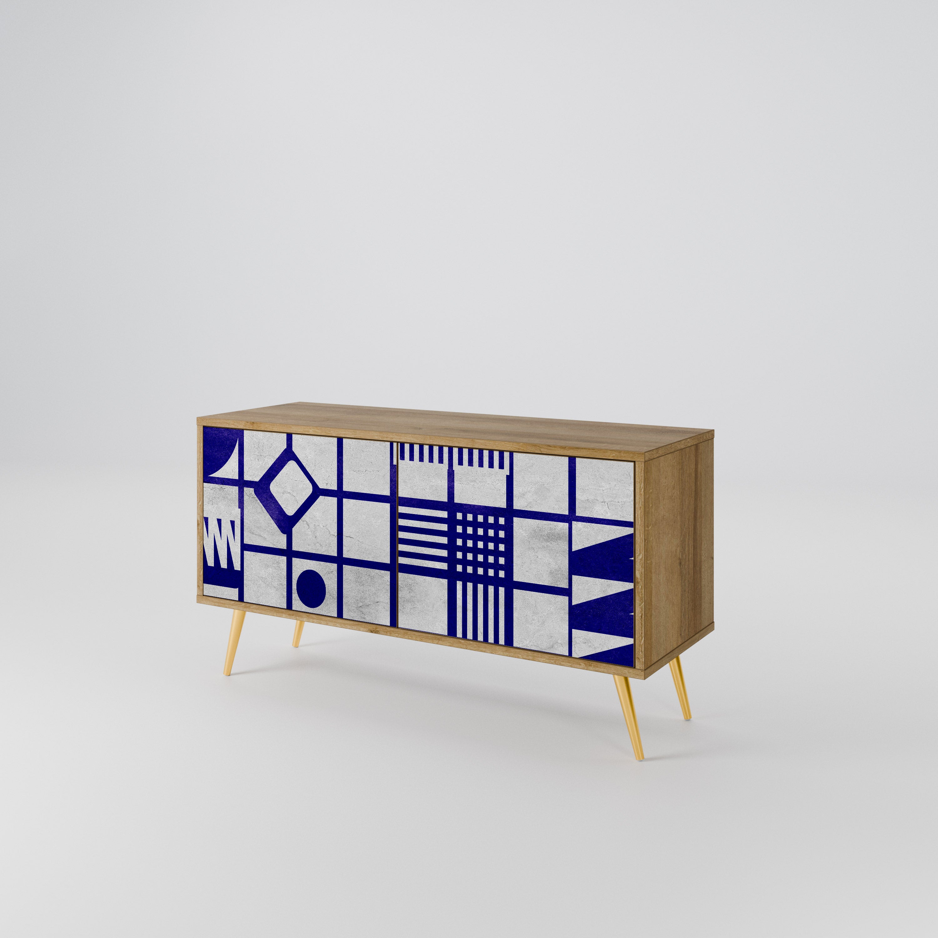 THE RIGHT PLACES Συμπαγές έπιπλο τηλεόρασης 2-θυρών