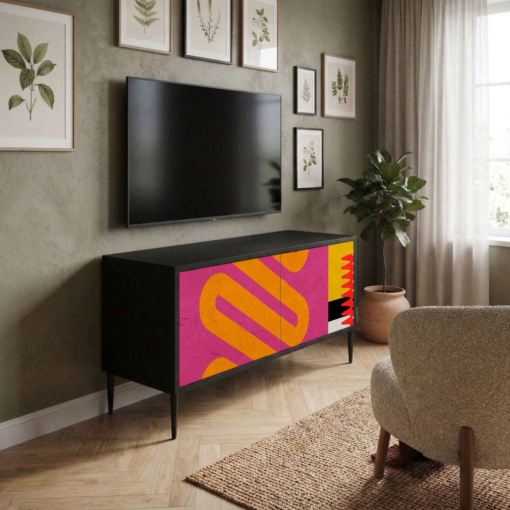 VIVID ART Compact 2-Door TV Cabinet