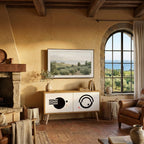 BLACK AND WHITE COMBINATION Συμπαγές έπιπλο τηλεόρασης 2-θυρών