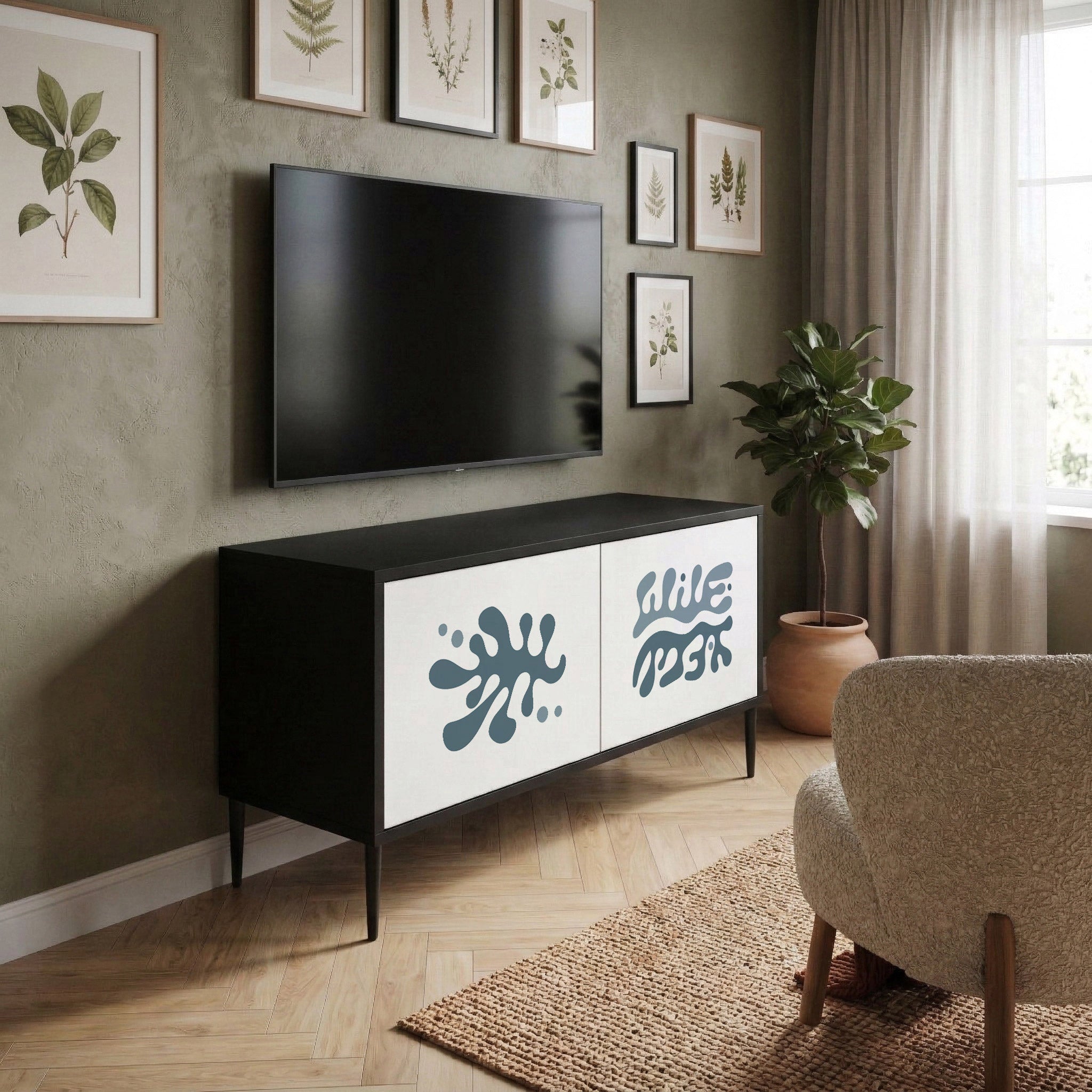 WONDERLAND VEGETATION Compact 2-Door TV Cabinet