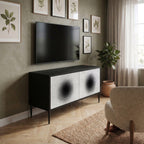 BLACK HOLE Compact 2-Door TV Cabinet