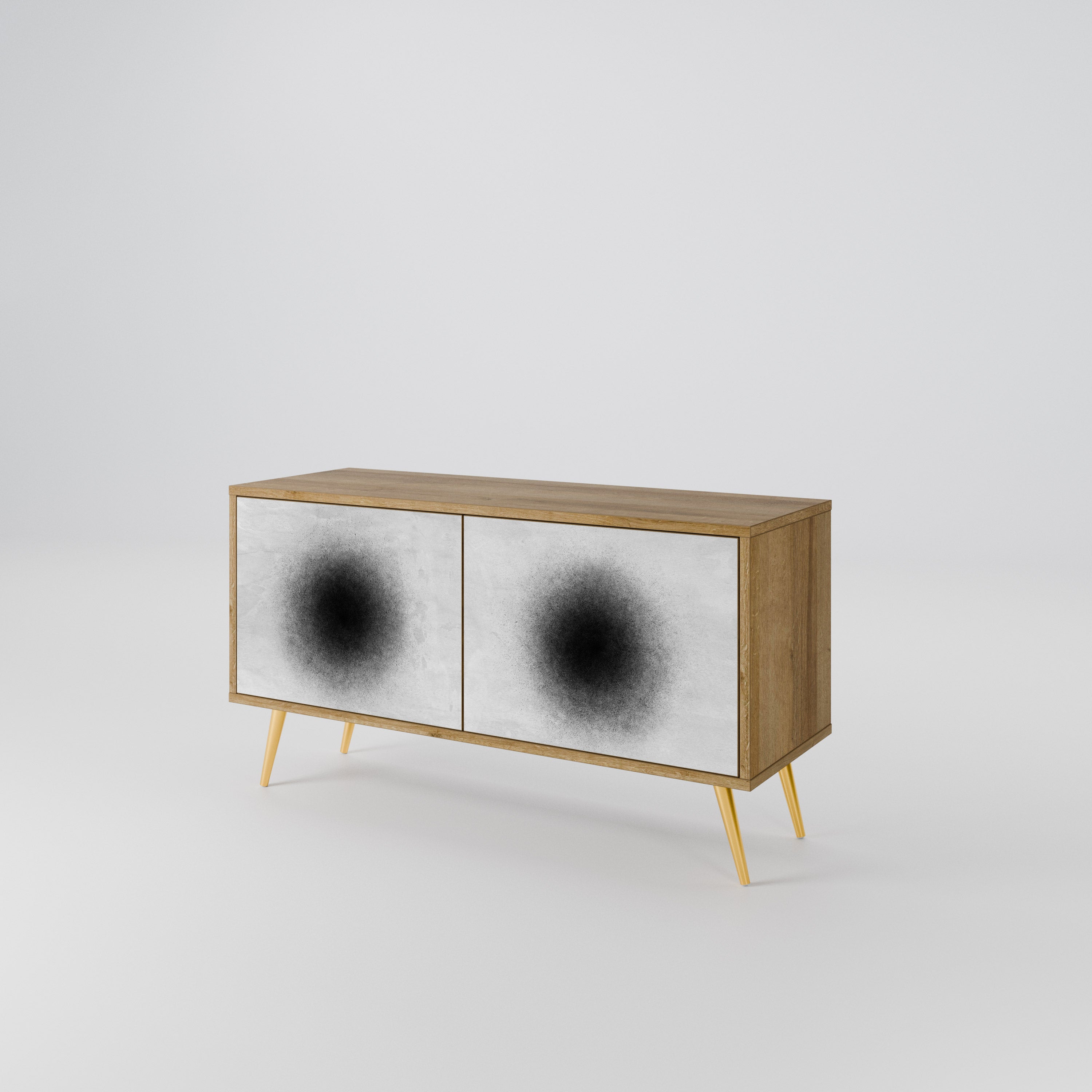 BLACK HOLE Συμπαγές έπιπλο τηλεόρασης 2-θυρών