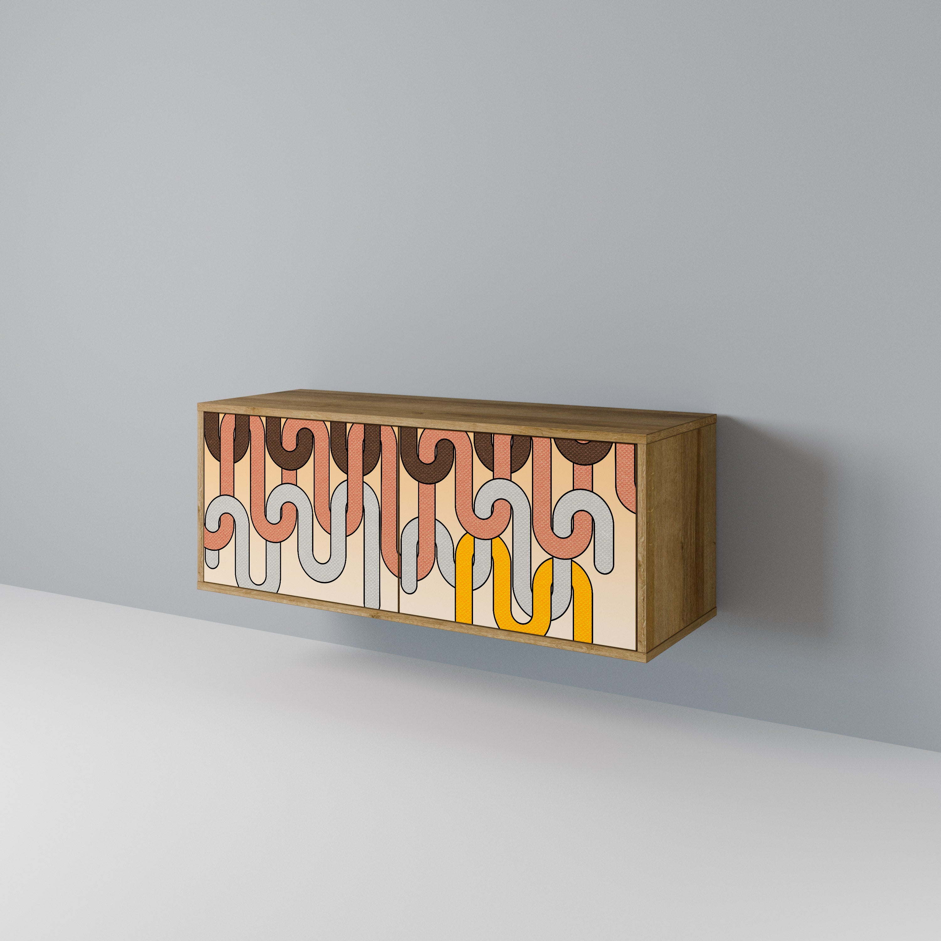 COLORFUL STRINGS Συμπαγές έπιπλο τηλεόρασης 2-θυρών