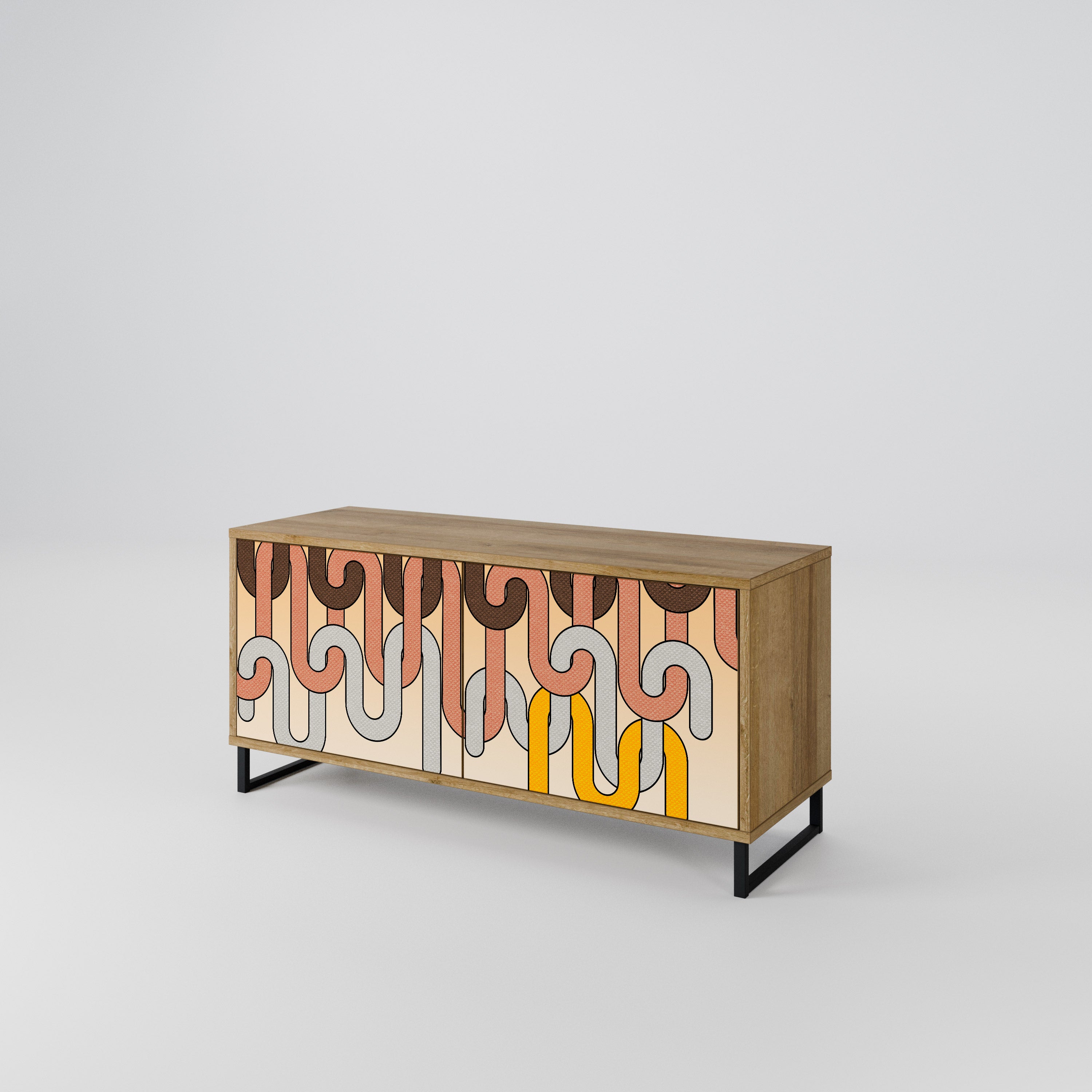 COLORFUL STRINGS Συμπαγές έπιπλο τηλεόρασης 2-θυρών