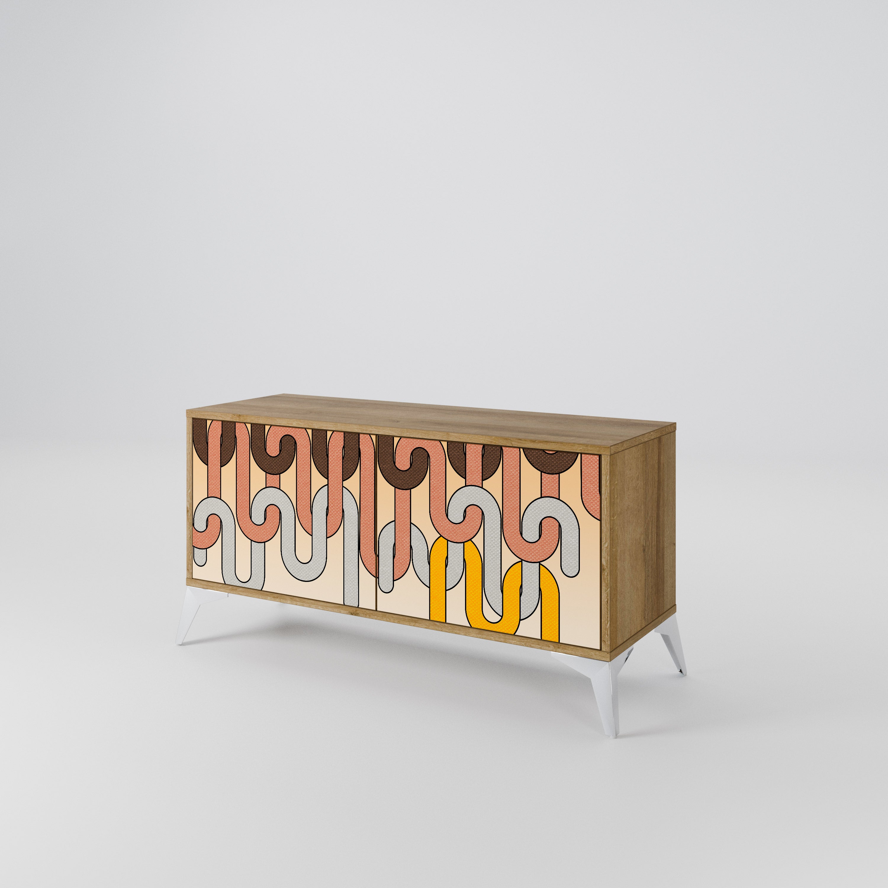 COLORFUL STRINGS Συμπαγές έπιπλο τηλεόρασης 2-θυρών