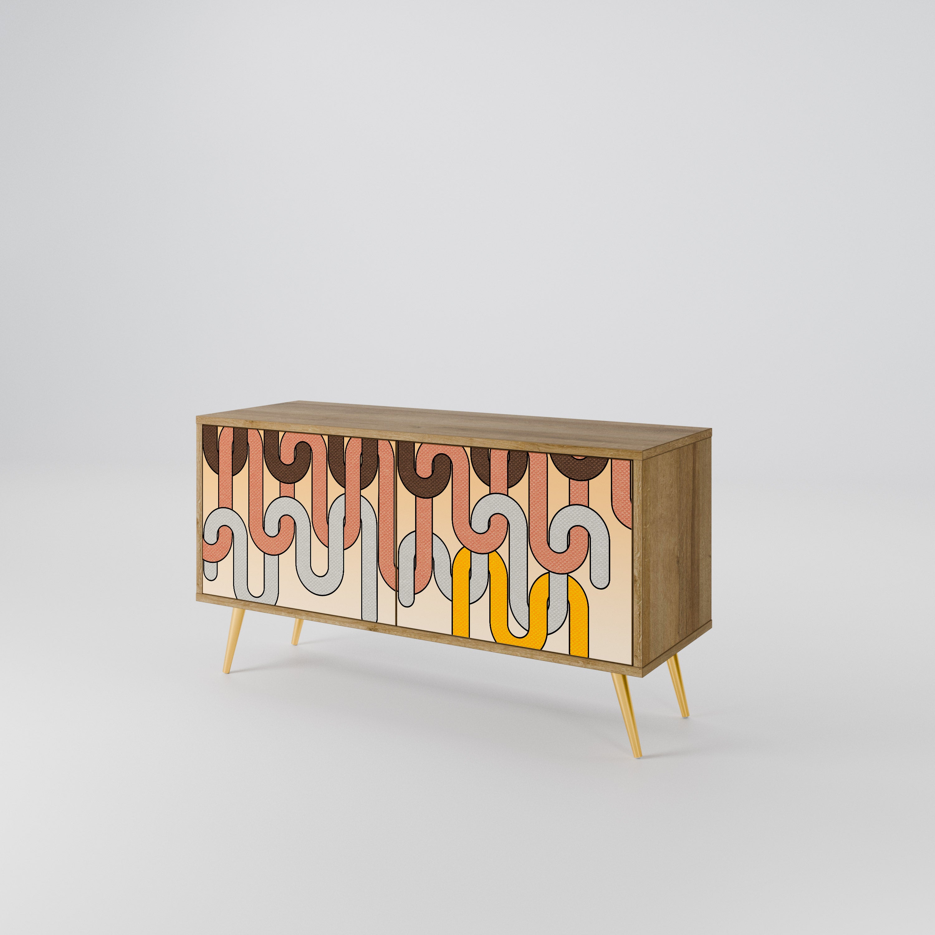 COLORFUL STRINGS Συμπαγές έπιπλο τηλεόρασης 2-θυρών