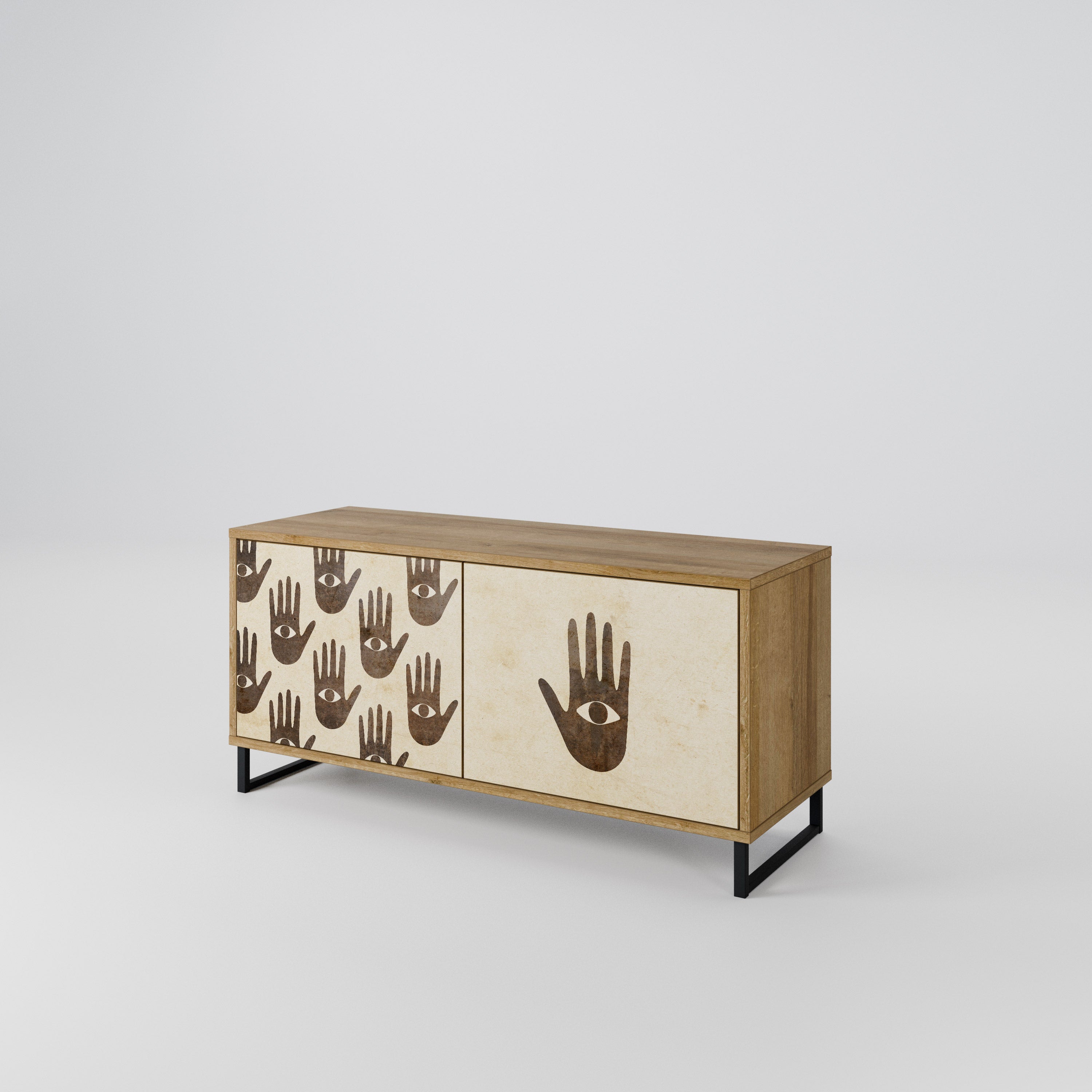 SEE MORE Συμπαγές έπιπλο τηλεόρασης 2-θυρών