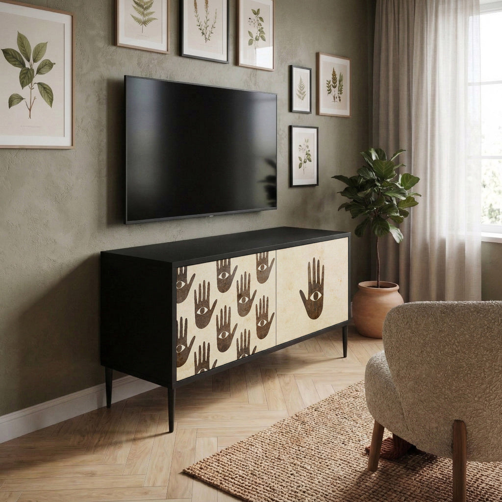 SEE MORE Compact 2-Door TV Cabinet