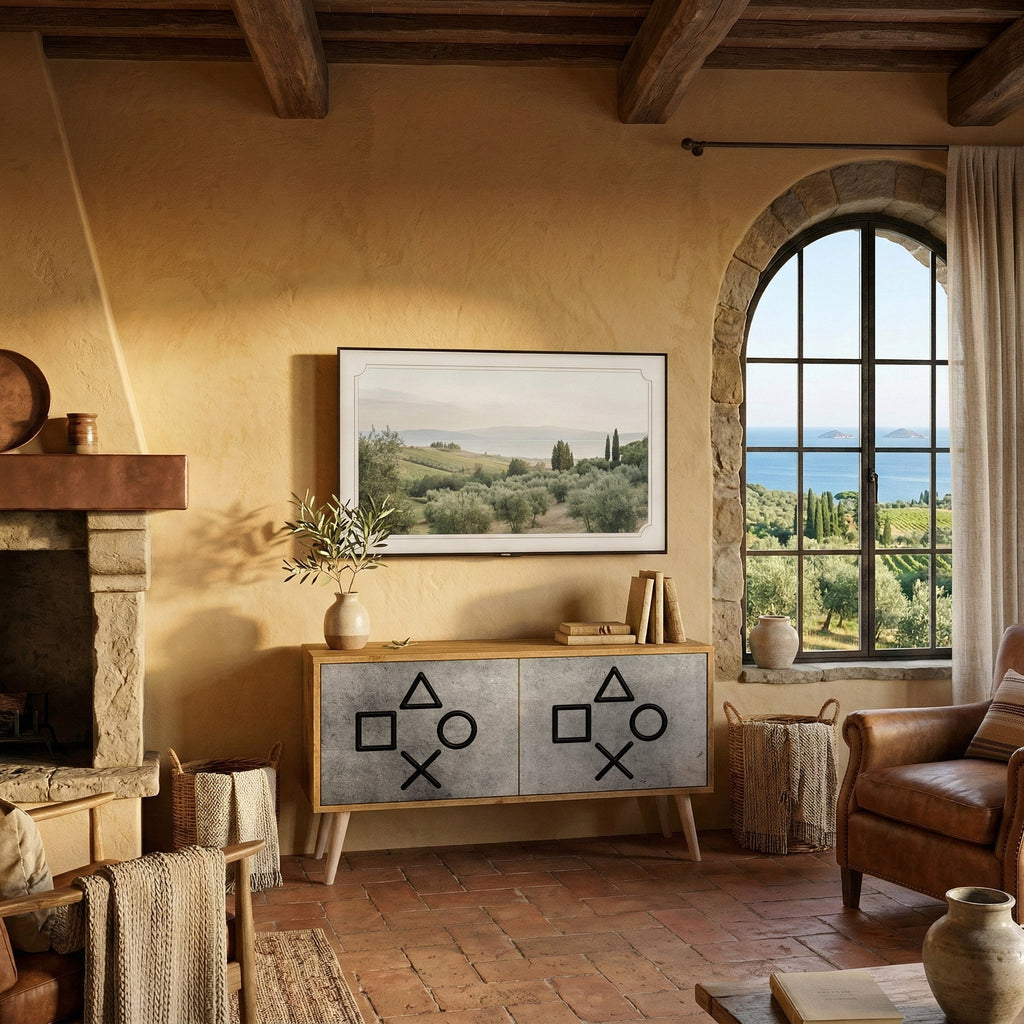 GAMER CHOICE Compact 2-Door TV Cabinet