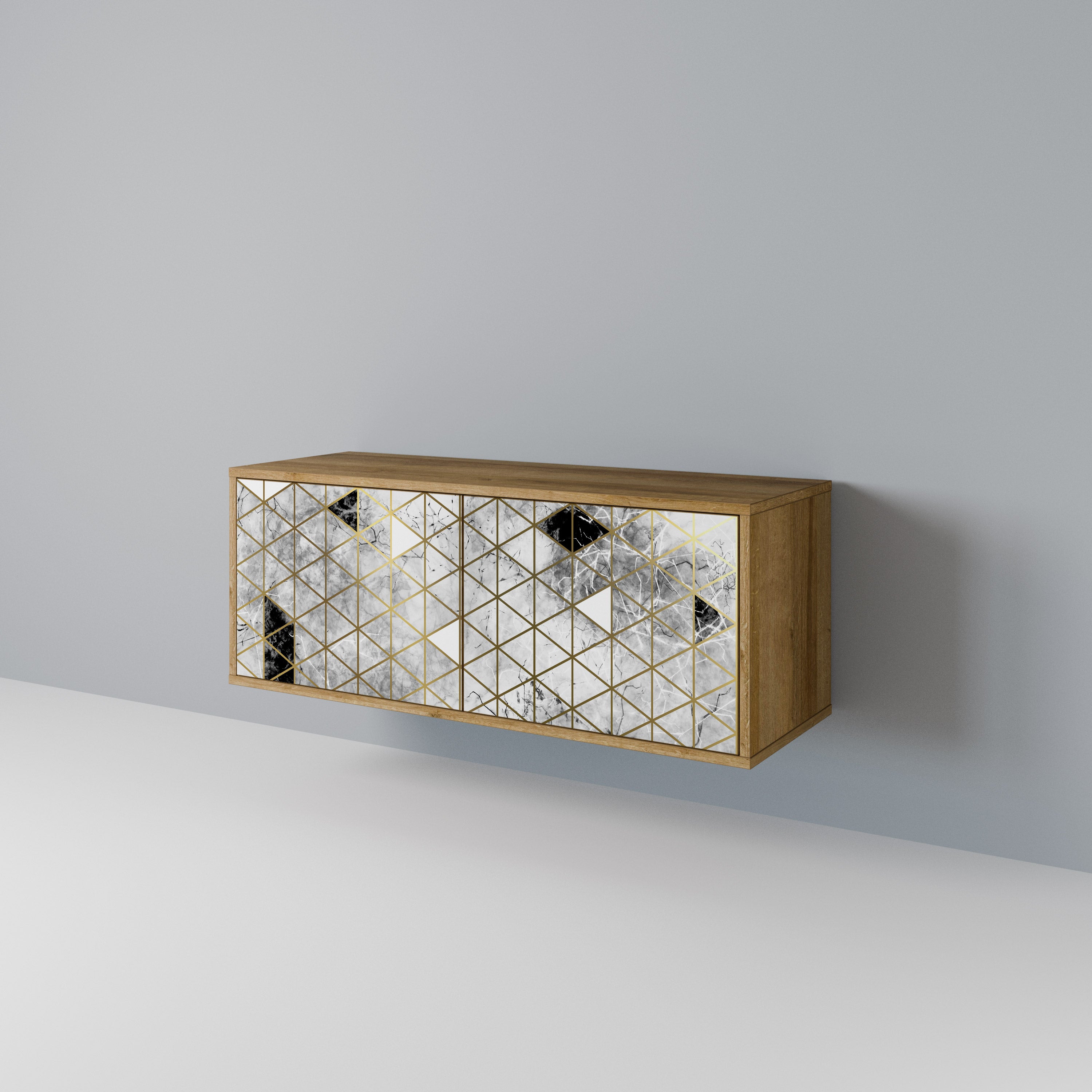 ASHEN ARIA Συμπαγές έπιπλο τηλεόρασης 2-θυρών