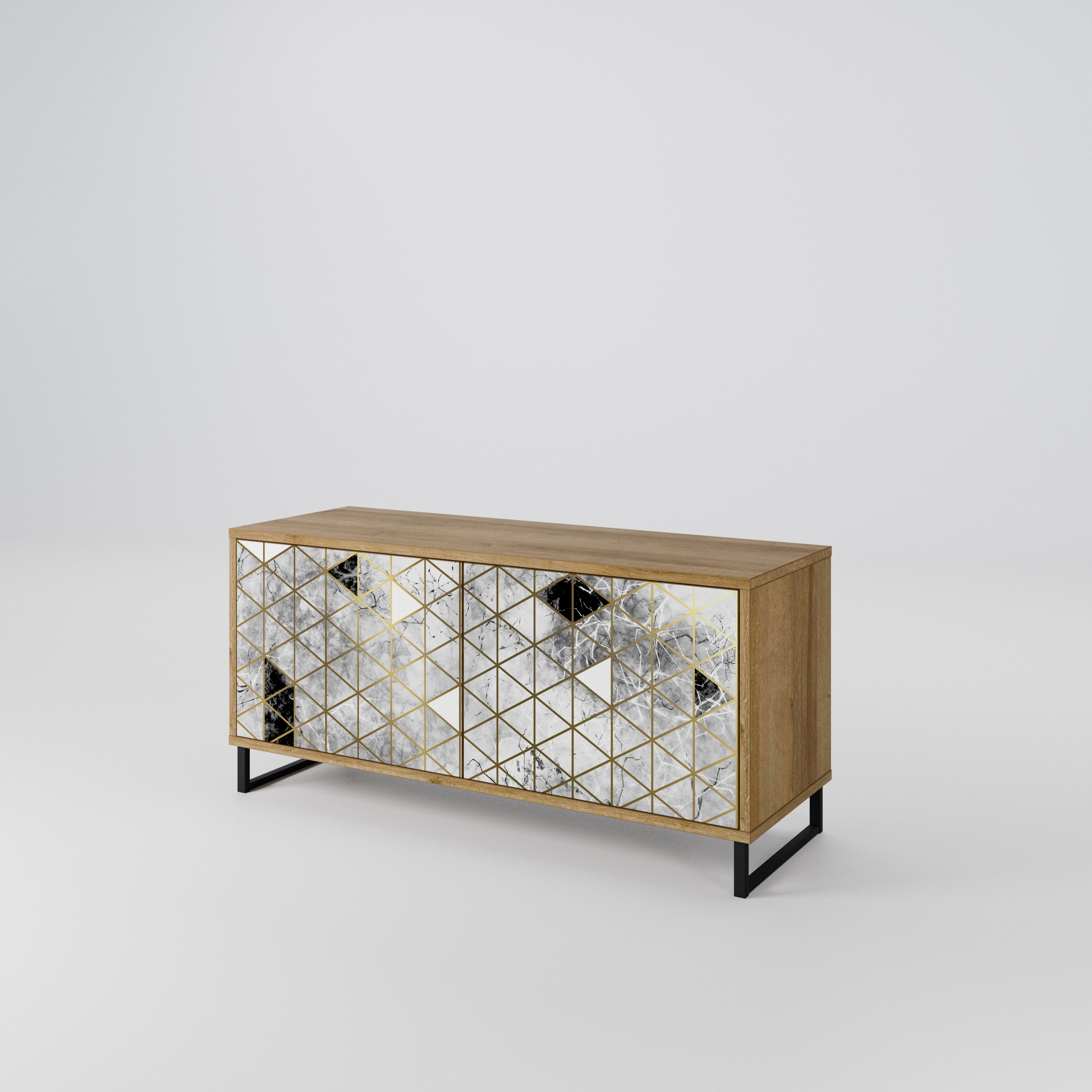 ASHEN ARIA Συμπαγές έπιπλο τηλεόρασης 2-θυρών