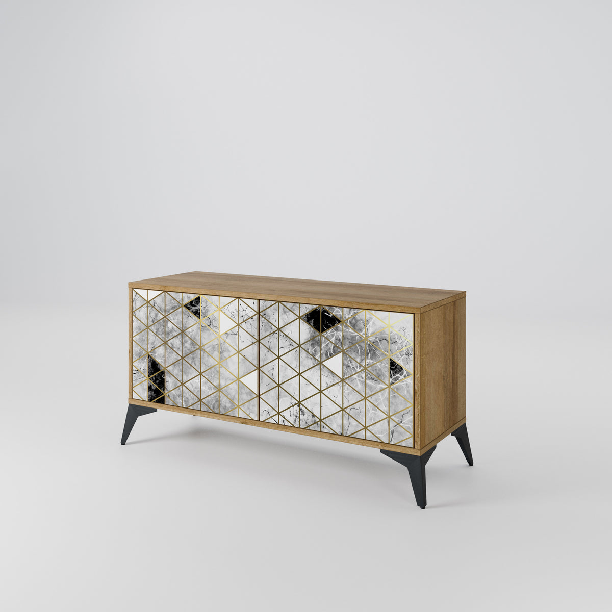 ASHEN ARIA Compact 2-Door TV Cabinet