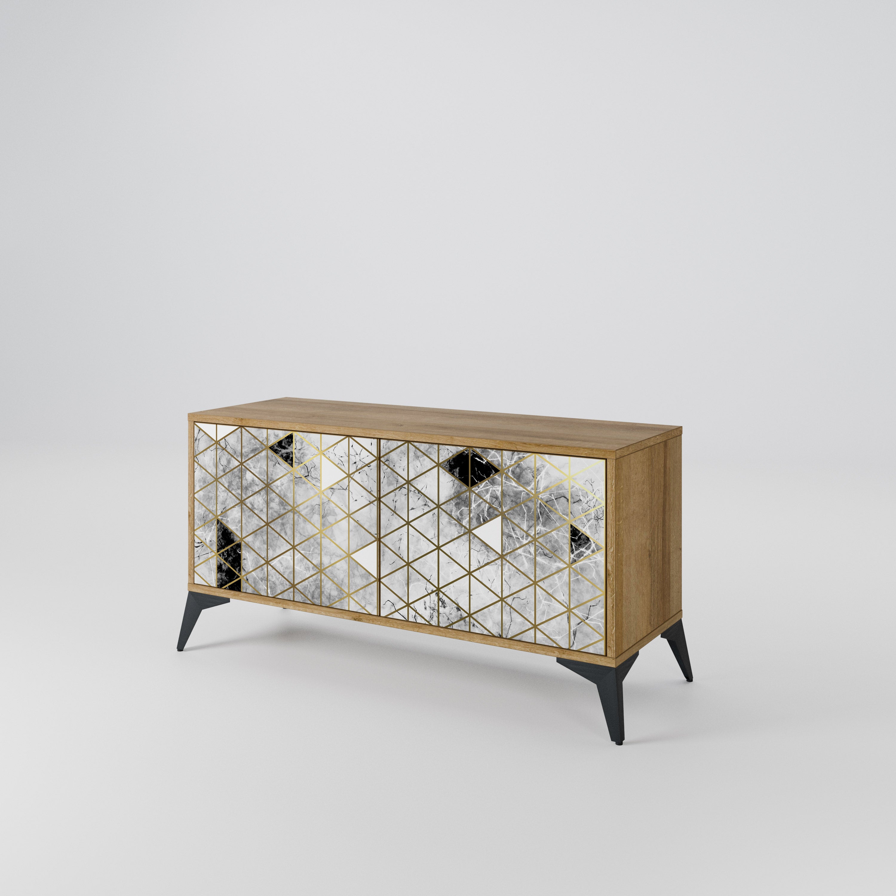 ASHEN ARIA Συμπαγές έπιπλο τηλεόρασης 2-θυρών