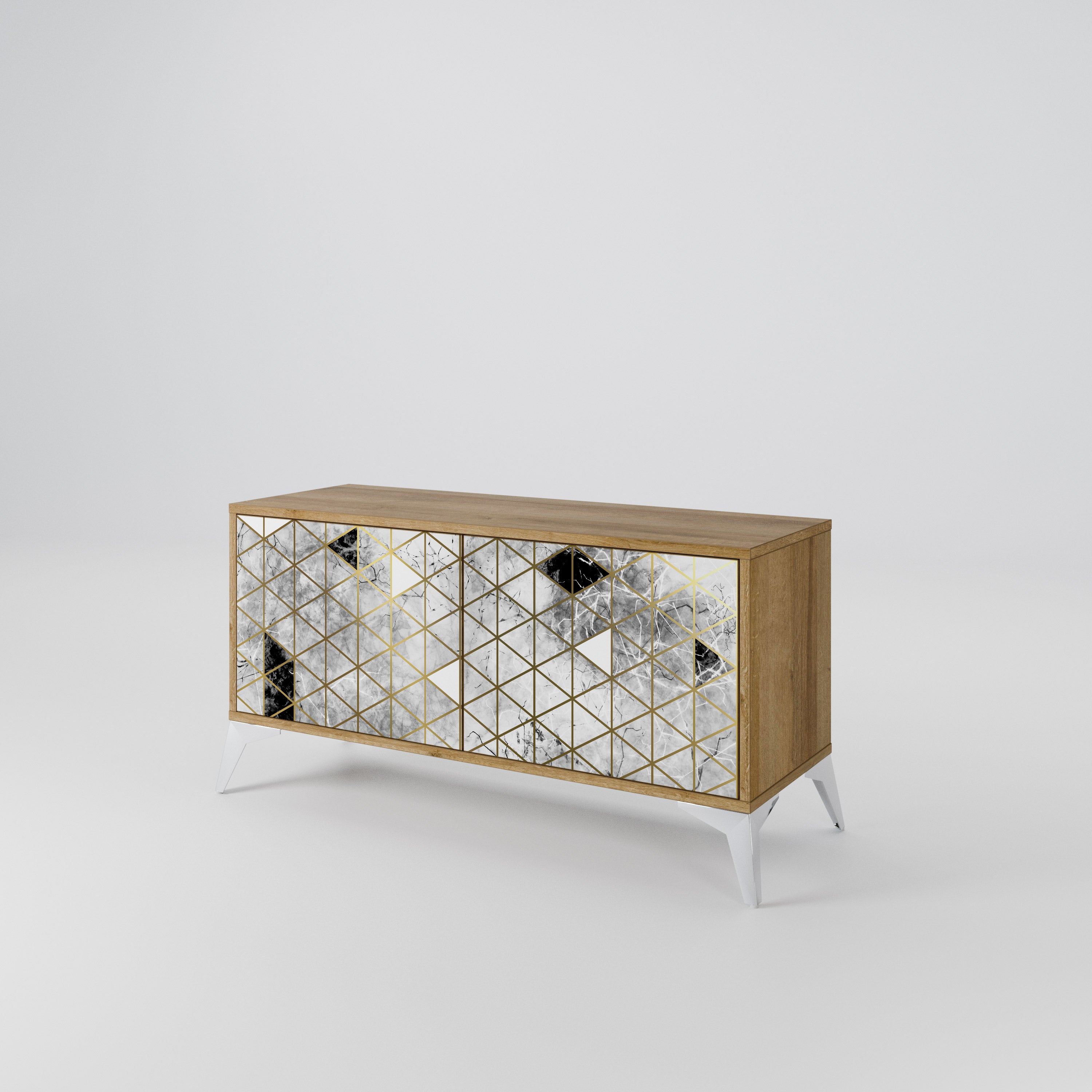 ASHEN ARIA Συμπαγές έπιπλο τηλεόρασης 2-θυρών