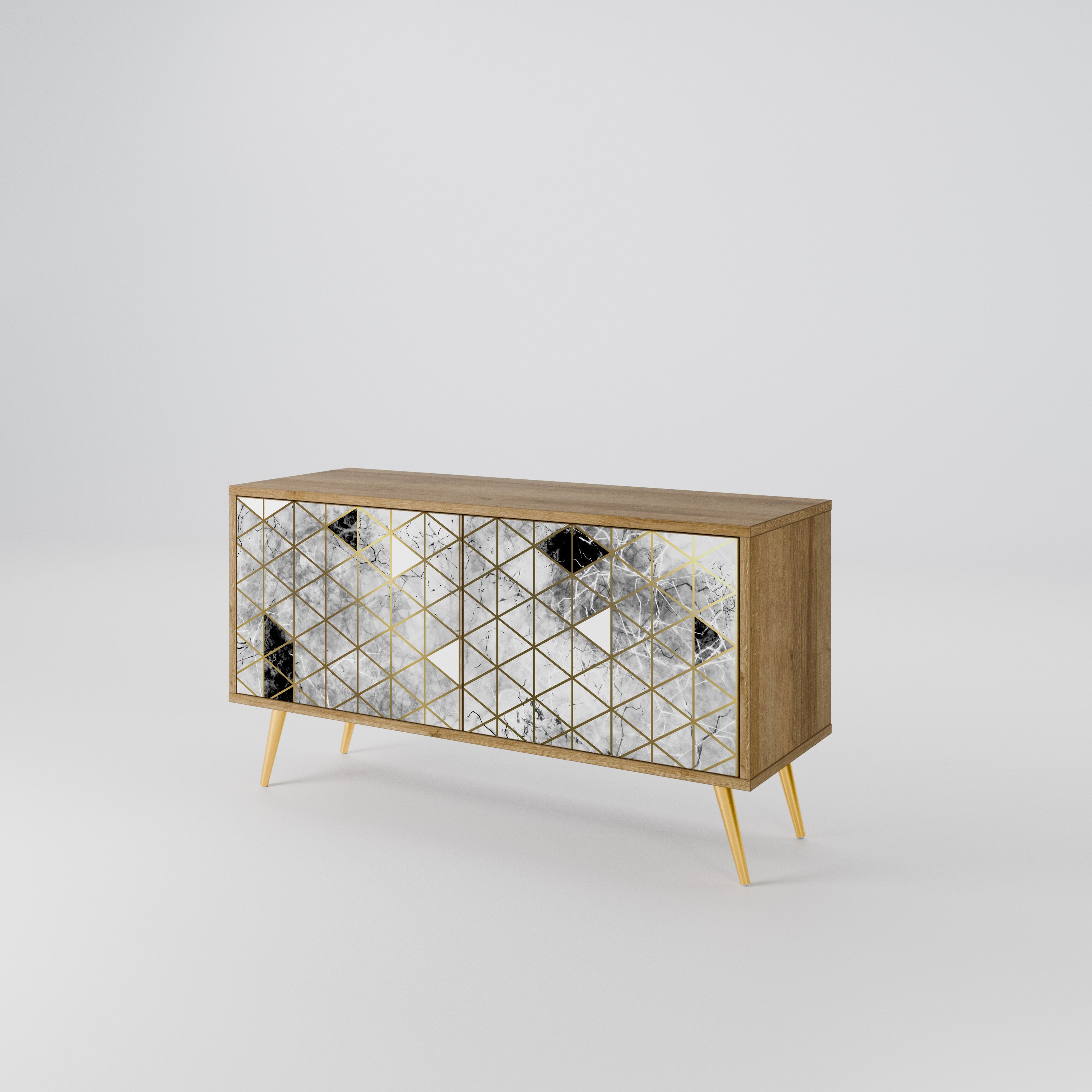 ASHEN ARIA Συμπαγές έπιπλο τηλεόρασης 2-θυρών