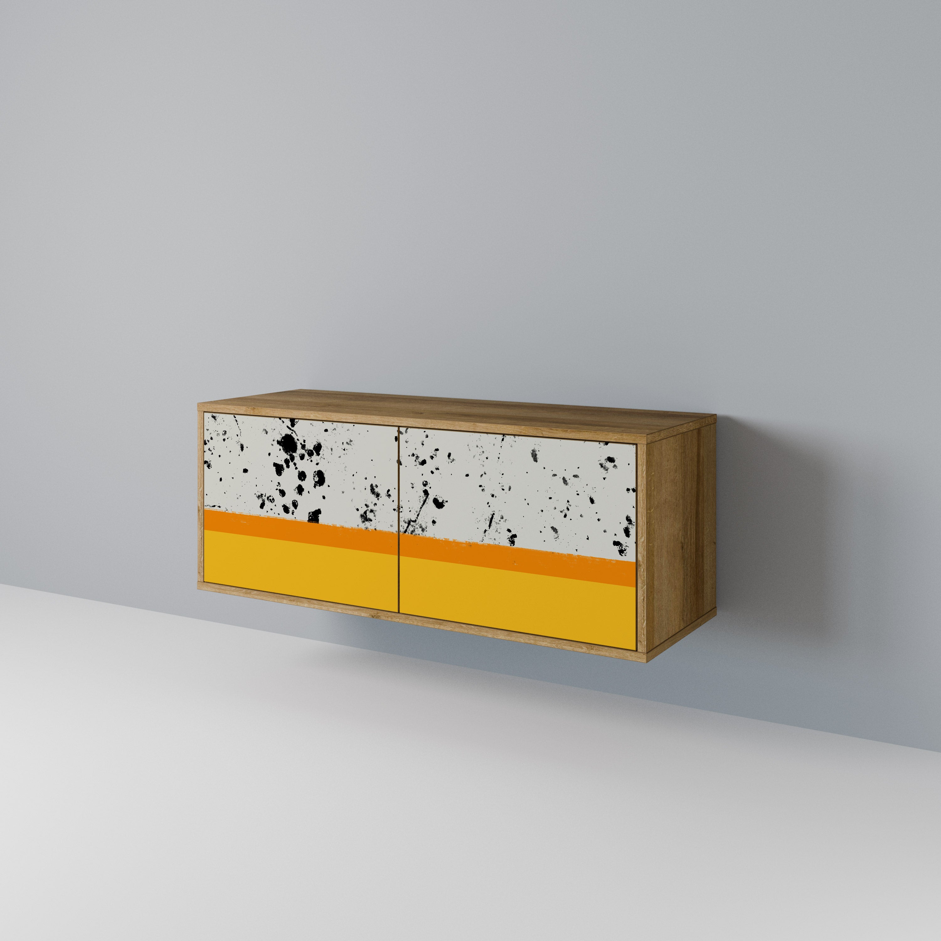 DYED BY ORANGE Συμπαγές έπιπλο τηλεόρασης 2-θυρών