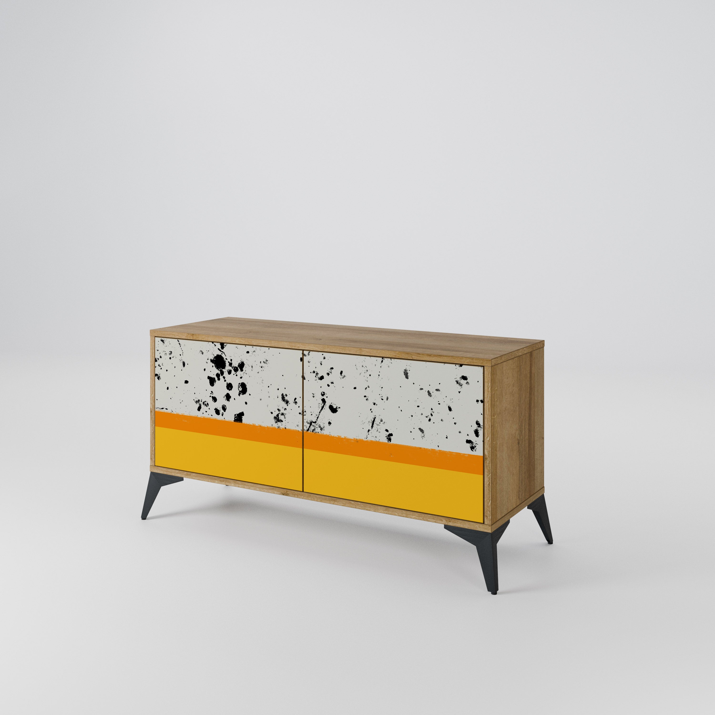 DYED BY ORANGE Συμπαγές έπιπλο τηλεόρασης 2-θυρών