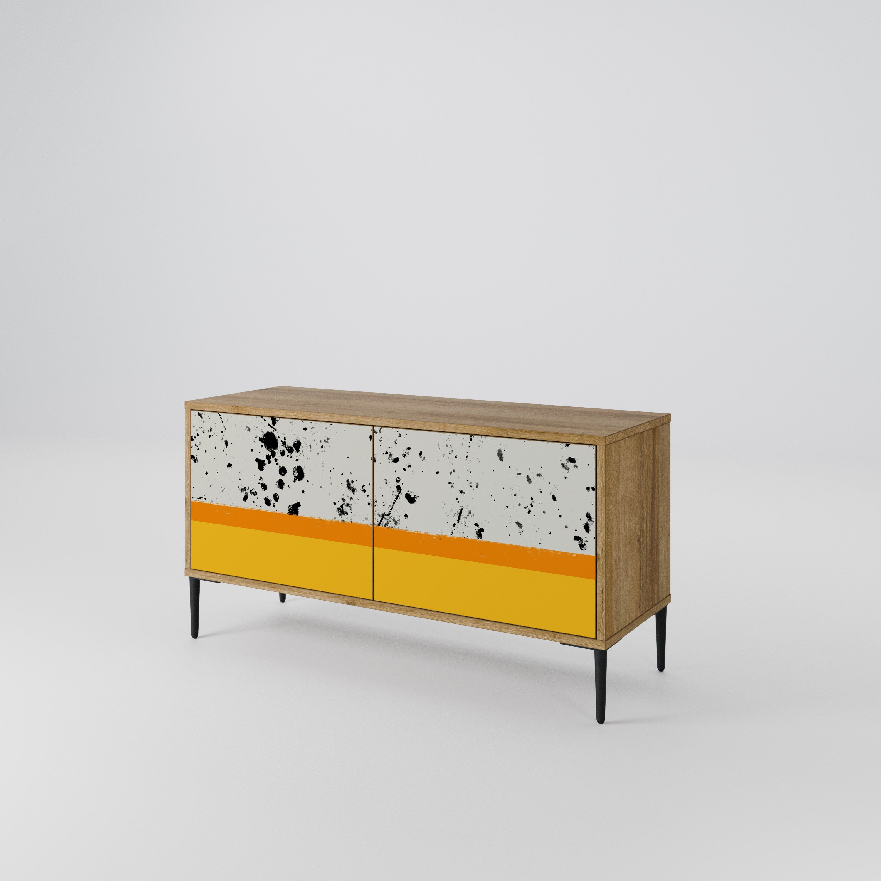 DYED BY ORANGE Συμπαγές έπιπλο τηλεόρασης 2-θυρών