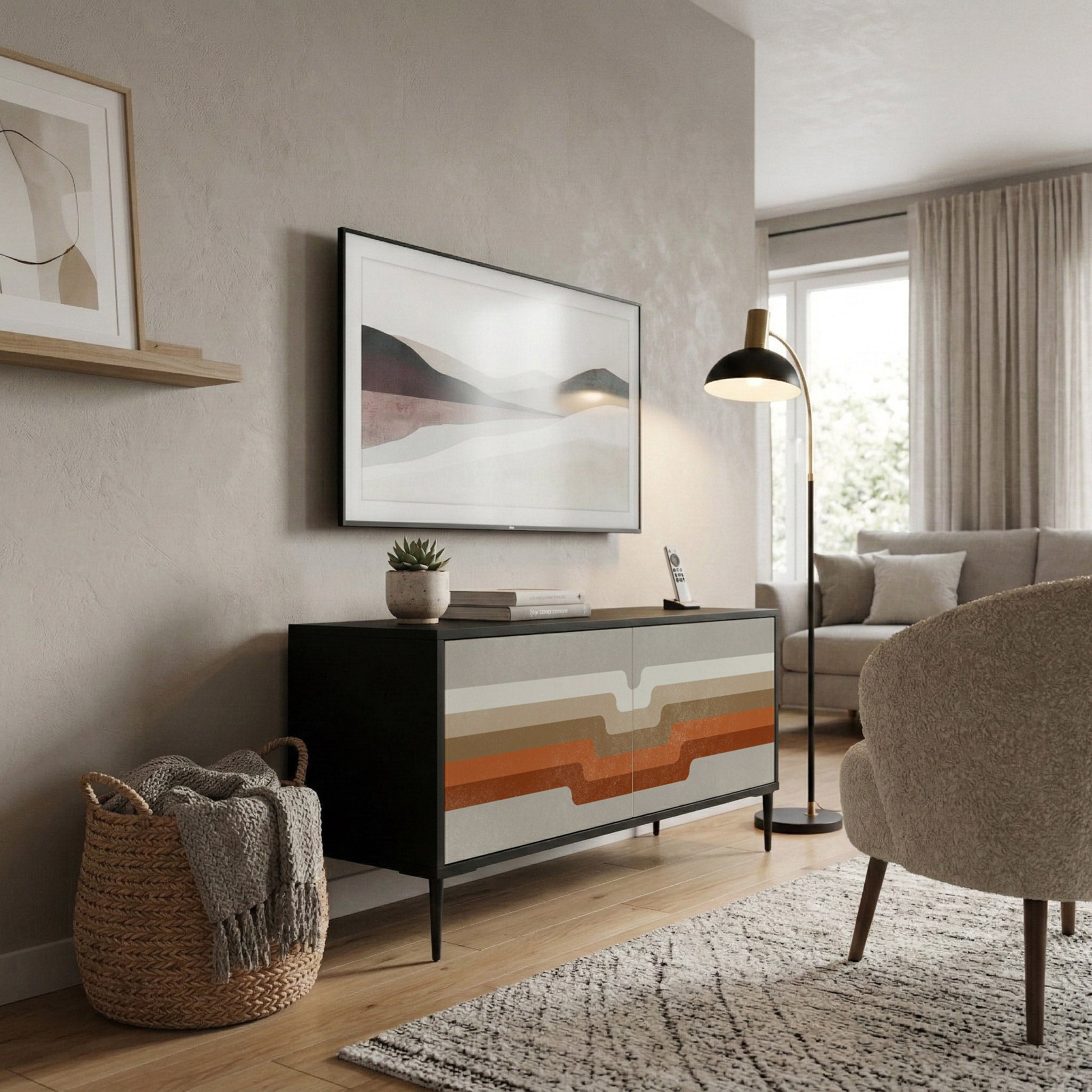 PECULIAR TRAIL Συμπαγές έπιπλο τηλεόρασης 2-θυρών